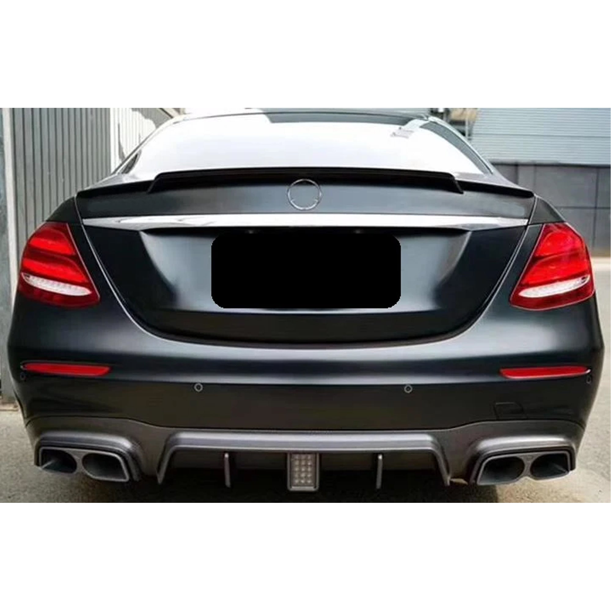 Rear Trunk Spoiler For Mercedes Benz E Class W213 2016-2023 Br Style Spoiler Piano Black ABS Plastic