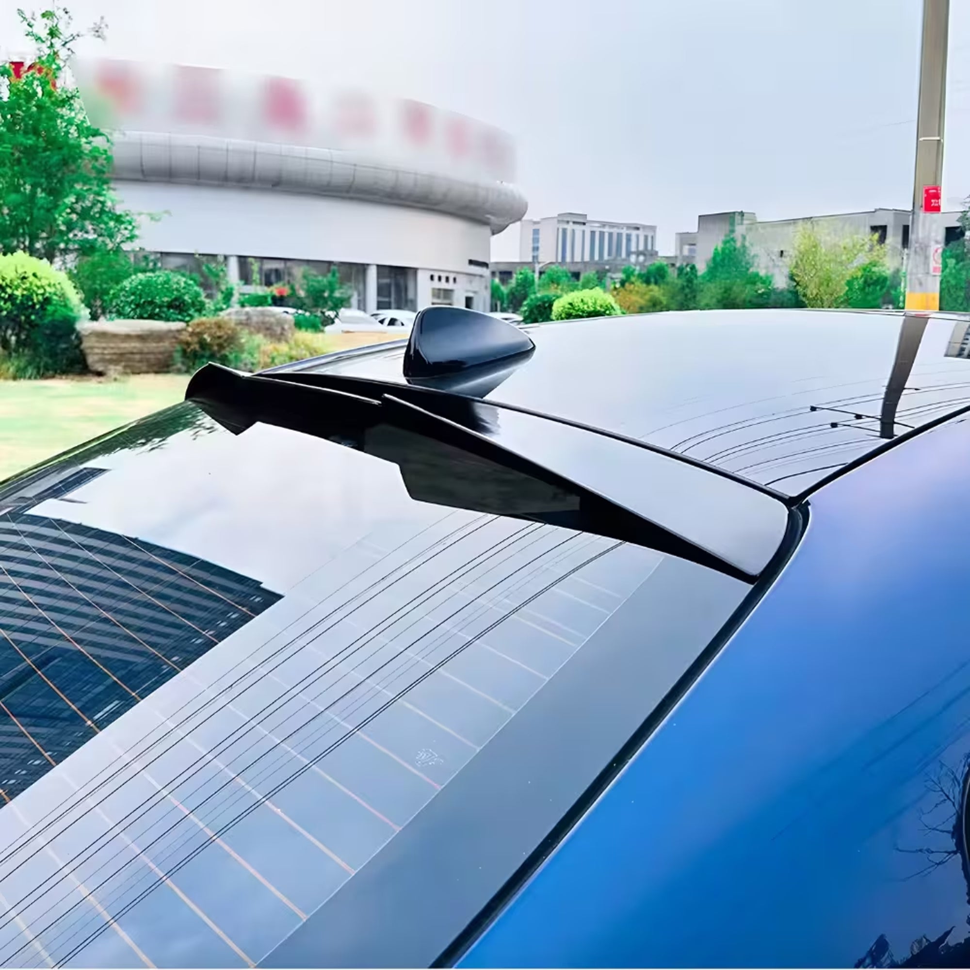 Roof Top Spoiler For Alfa Romeo Giulia 2015+ M4 Style Piano Black ABS Plastic