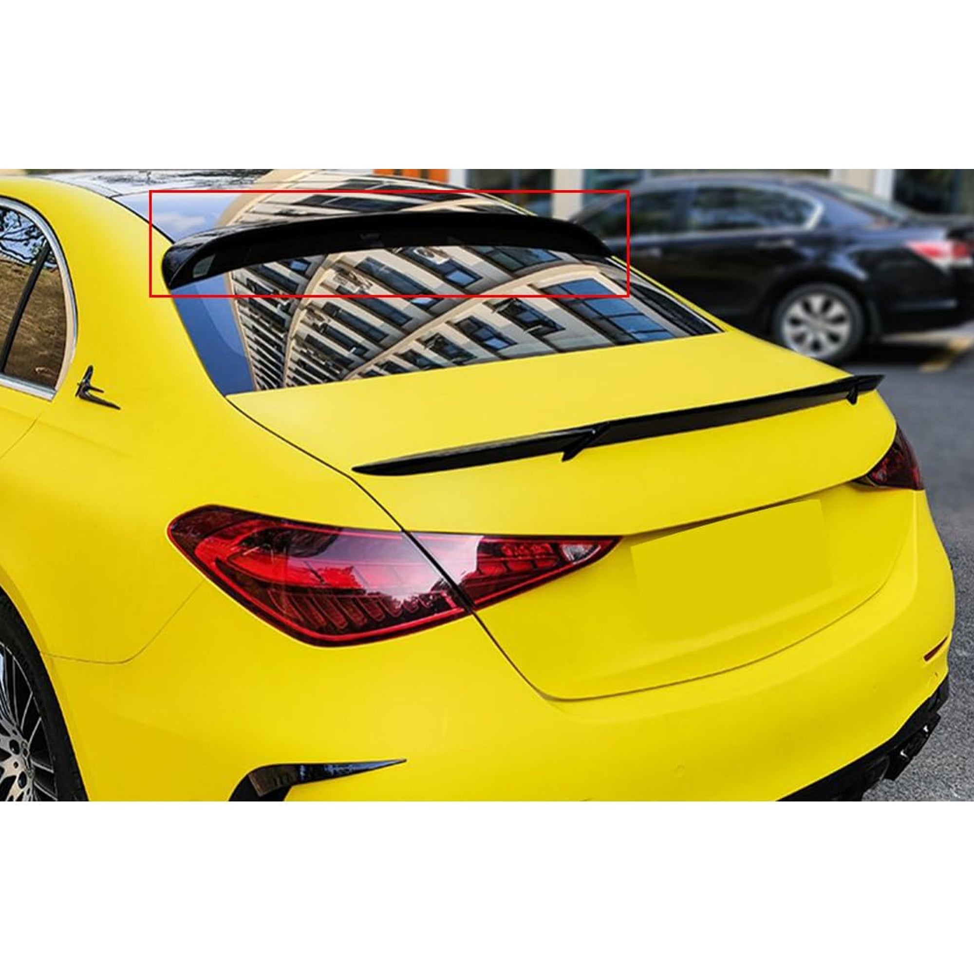 Roof Top Spoiler For Mercedes Benz C Class W206 AMG 2022+ Piano Black ABS Plastic
