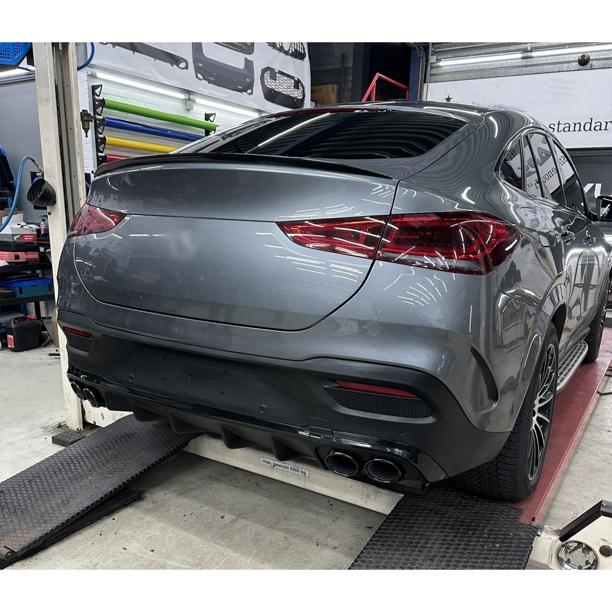 Rear Trunk Spoiler For Mercedes Benz GLE Class GLE Coupe C167 2020+ Spoiler Piano Black ABS Plastic