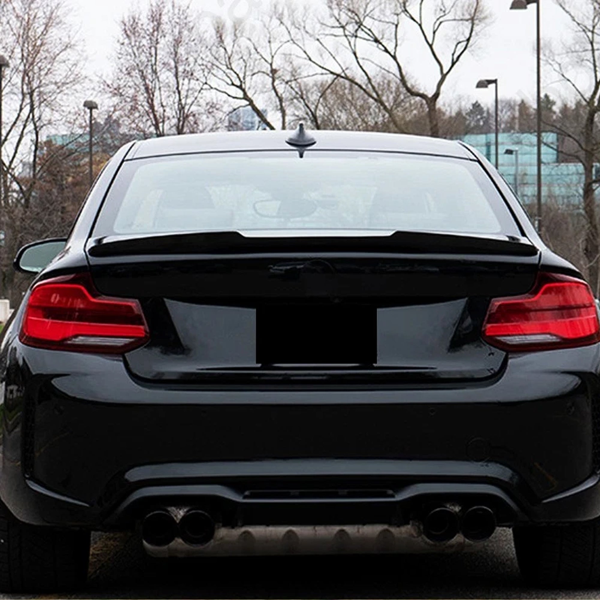 Rear Trunk Spoiler For BMW 2 Series F22 F87 2014-2019 M4 Style Spoiler Piano Black ABS Plastic