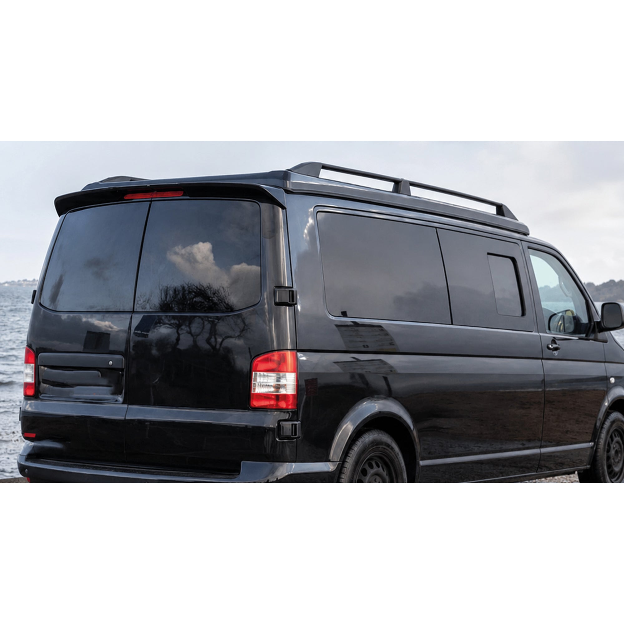 Rear Roof Spoiler For VW Transporter 2003-2019 T5 - T5.1 - T6 - T6.1  2 DOOR Spoiler Piano Black ABS Plastic