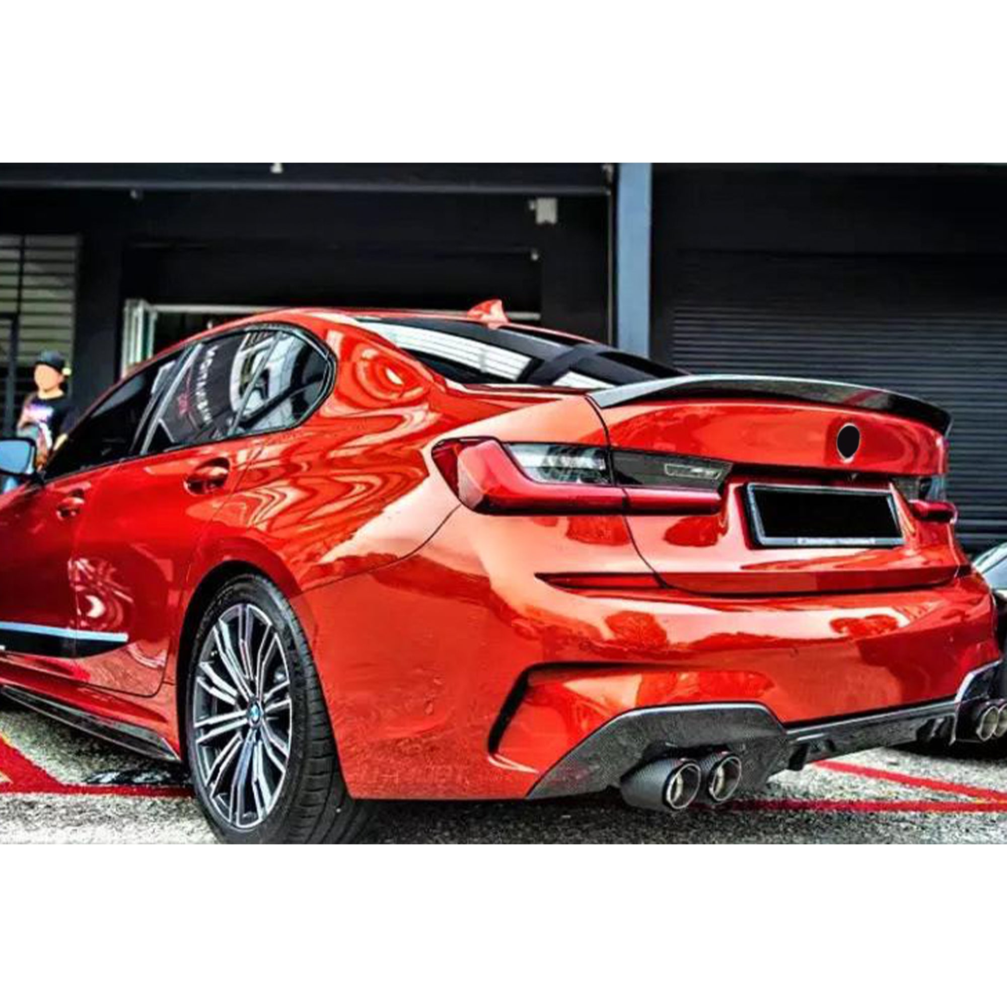 Rear Trunk Spoiler For BMW 3 Series G20 2019+ MP Style Spoiler Piano Black ABS Plastic