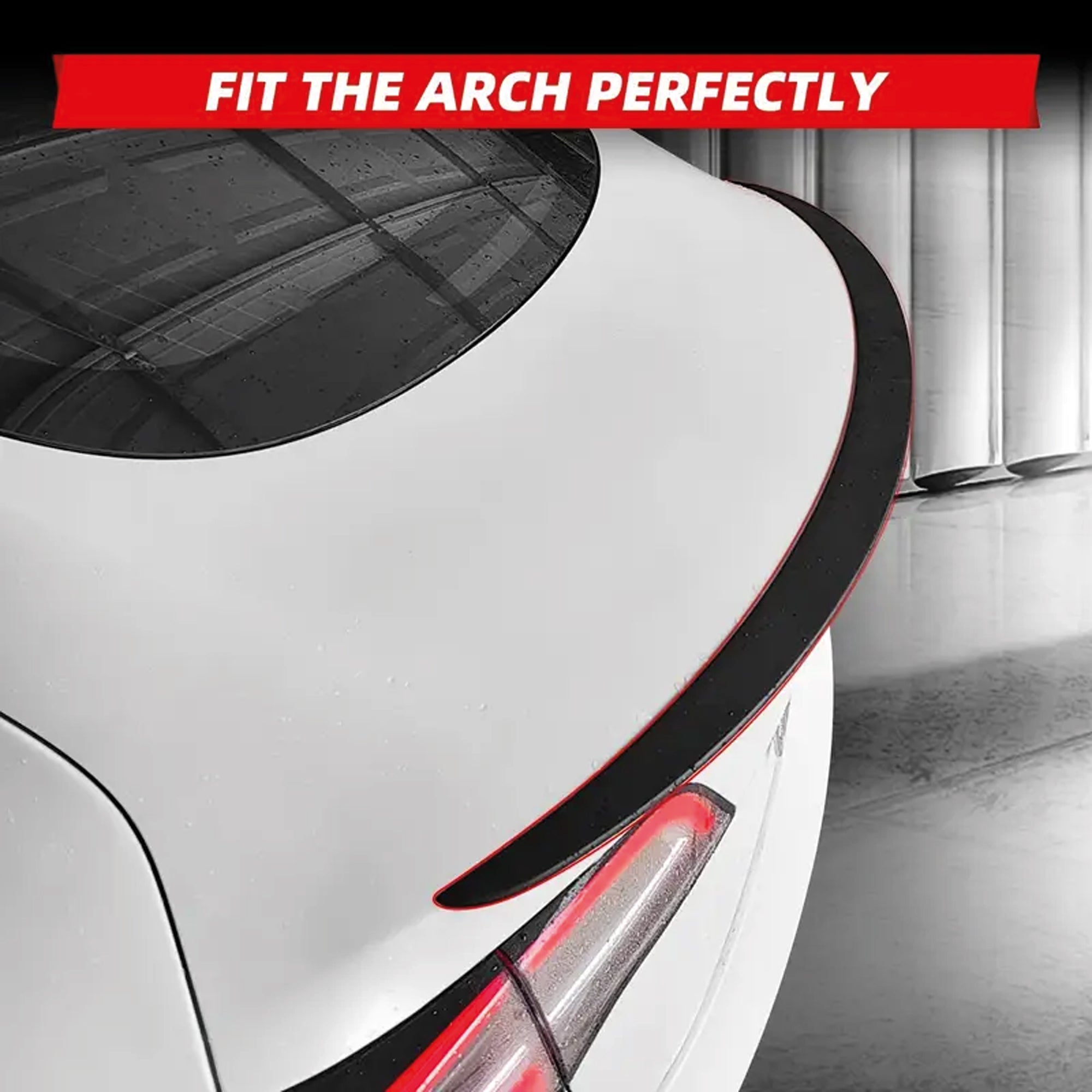 Rear Spoiler For Tesla Model Y 2019-2024 Piano Black ABS Plastic