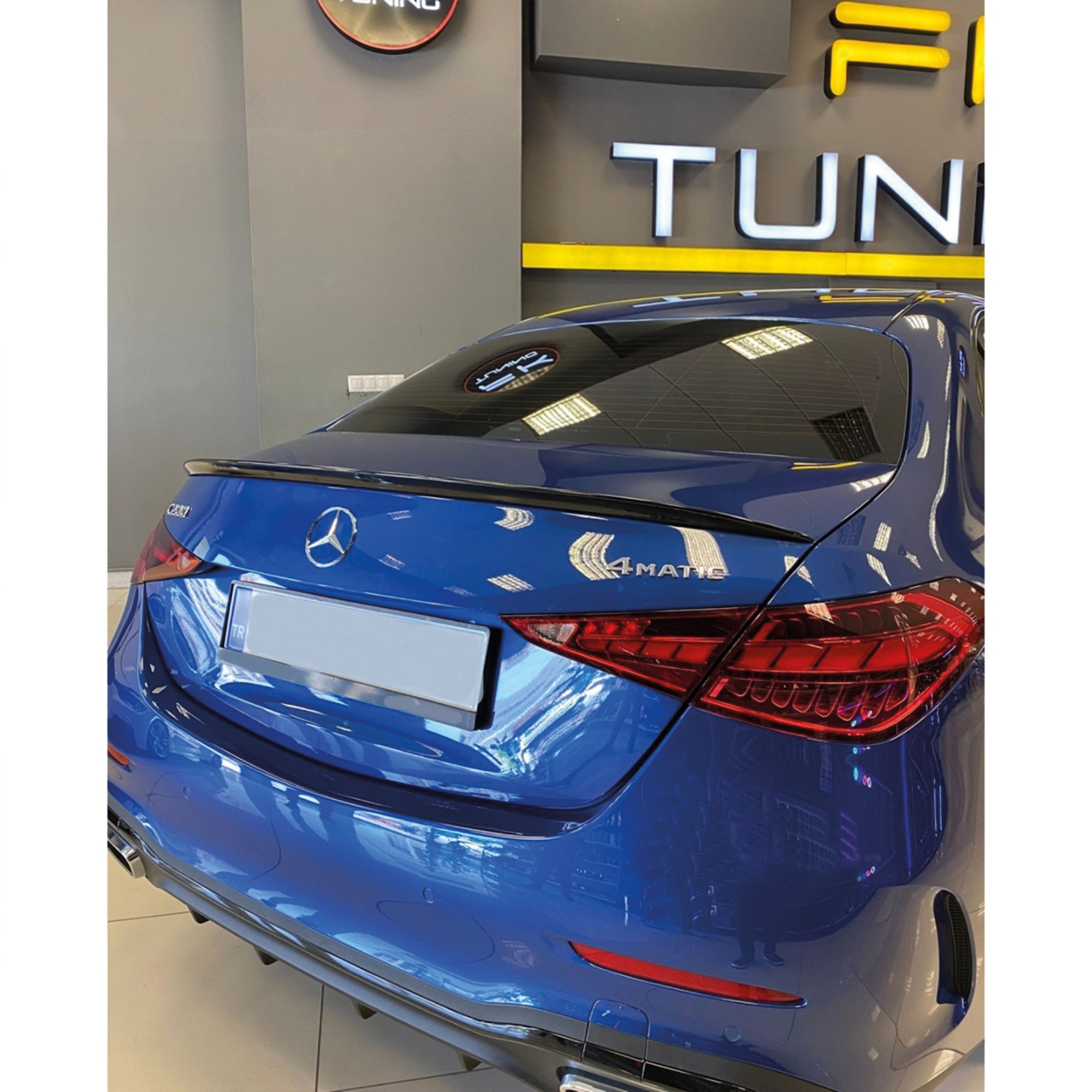 Rear Spoiler For Mercedes W206 2022+ C Class C43 C63 Piano Black ABS Plastic