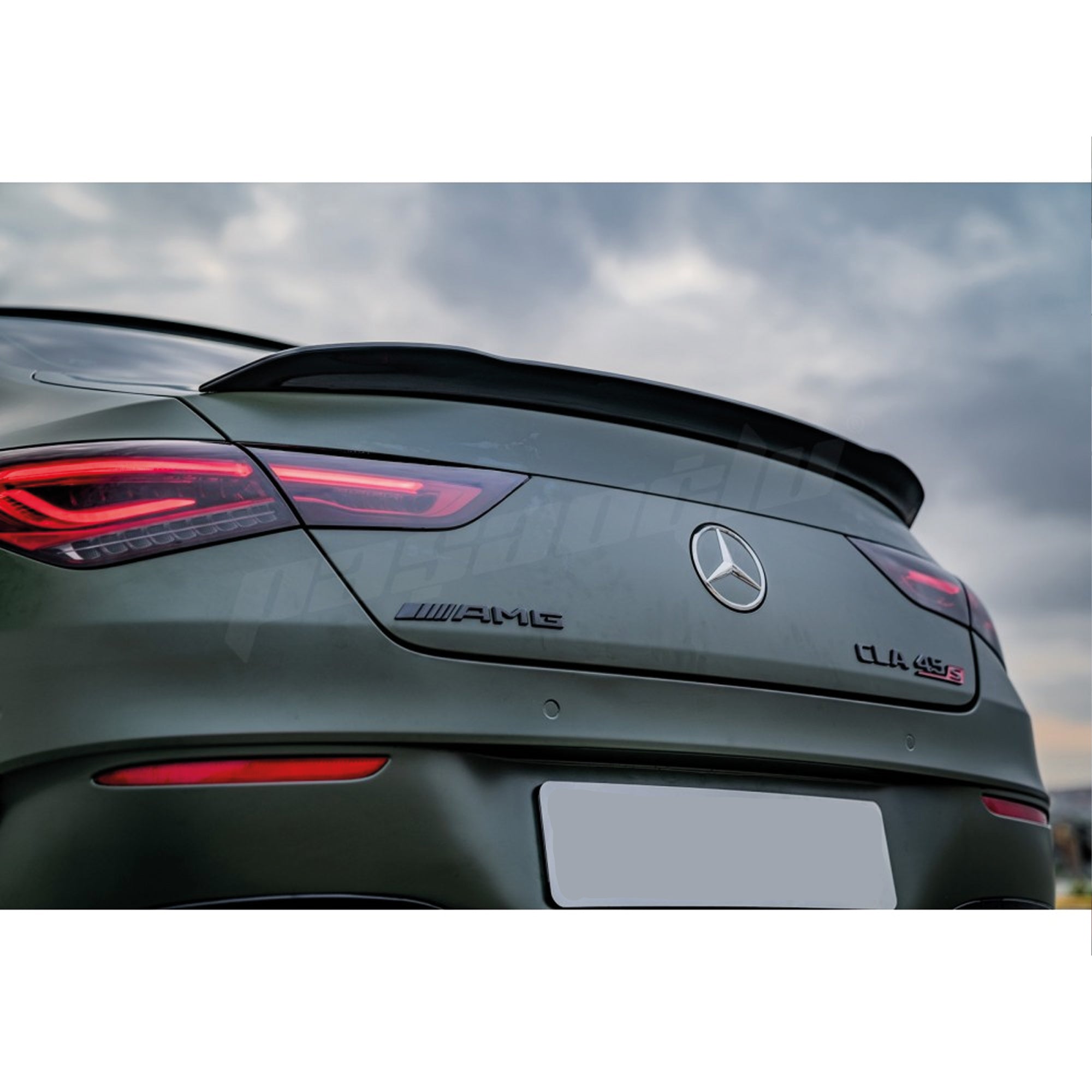 Rear Spoiler For Mercedese W118 CLA CLA45 C118 2019-2023 Piano Black ABS Plastic