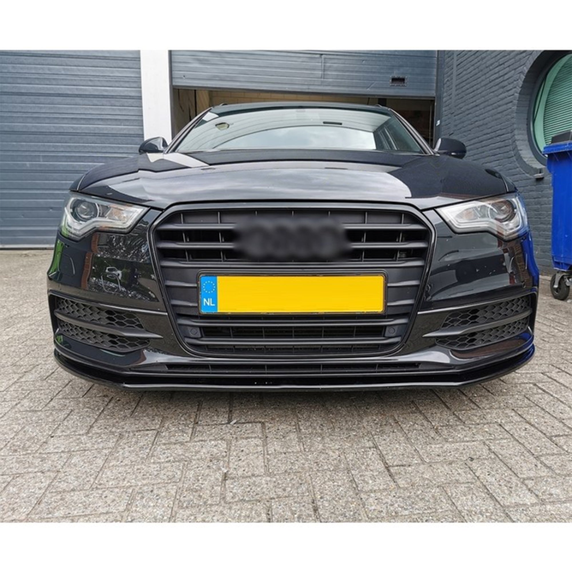 Front Bumper Lip Splitter for AUDİ S-Line A6 C7 S6 2011-2014, ABS Plastic Piano Black Vacuum Car Tuning Body Part Body Kit