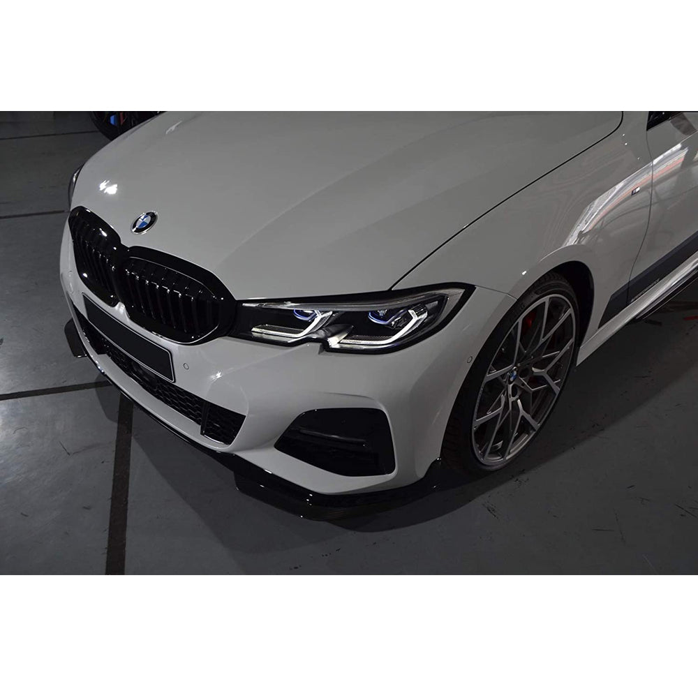 Front Bumper Kidney Racing Grille for BMW 3 Series G20/G21 2018-2021 Car Double Line Sport Grill Glossy Black Cover