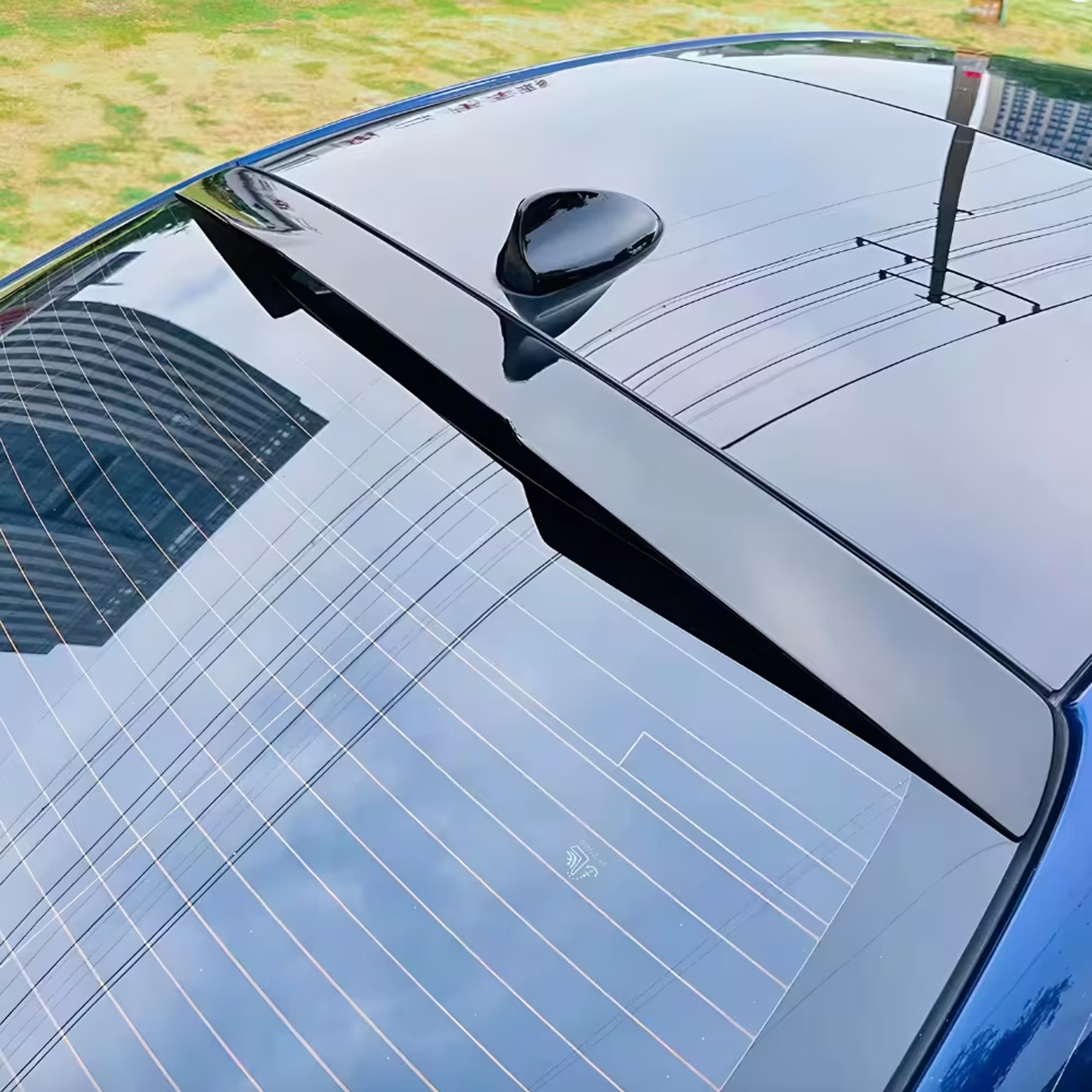 Roof Top Spoiler For Alfa Romeo Giulia 2015+ M4 Style Piano Black ABS Plastic