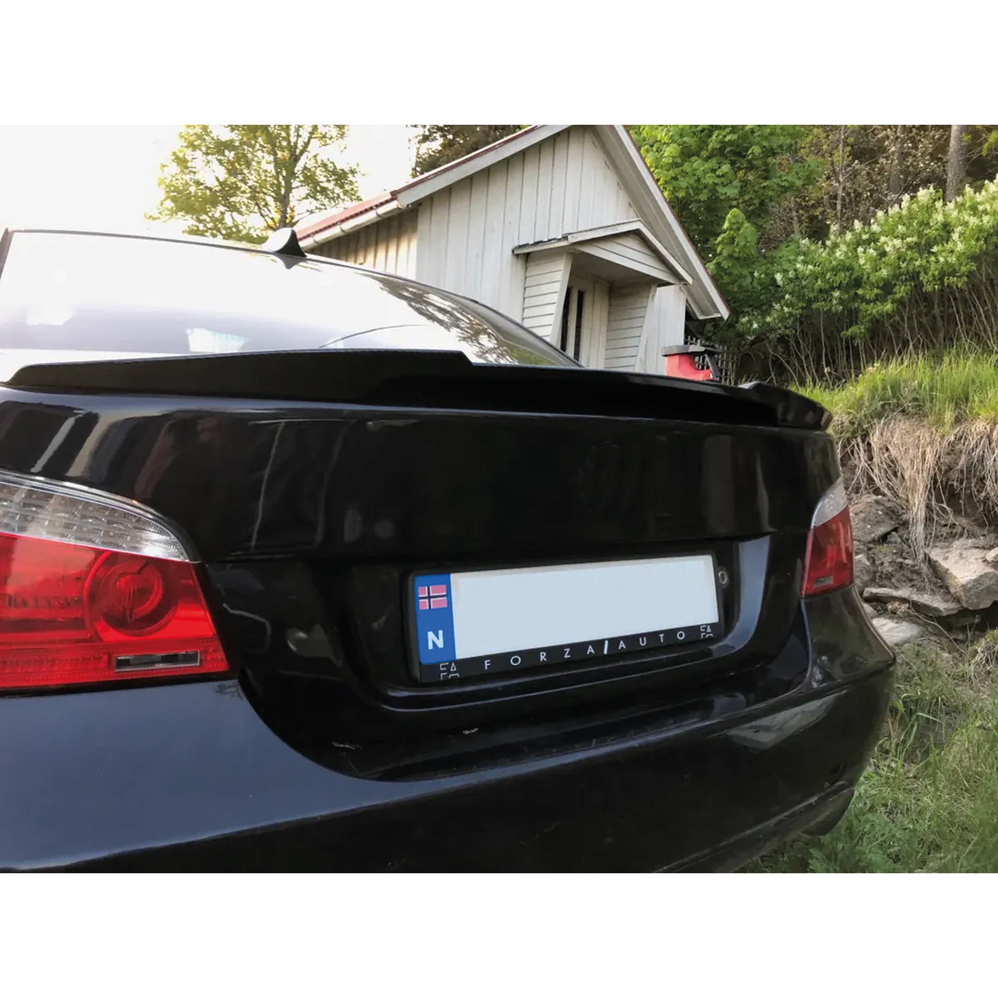 Rear Spoiler For BMW E60 5 Series M4 Style 2004-2010 520i 525i 530 Piano Black ABS Plastic