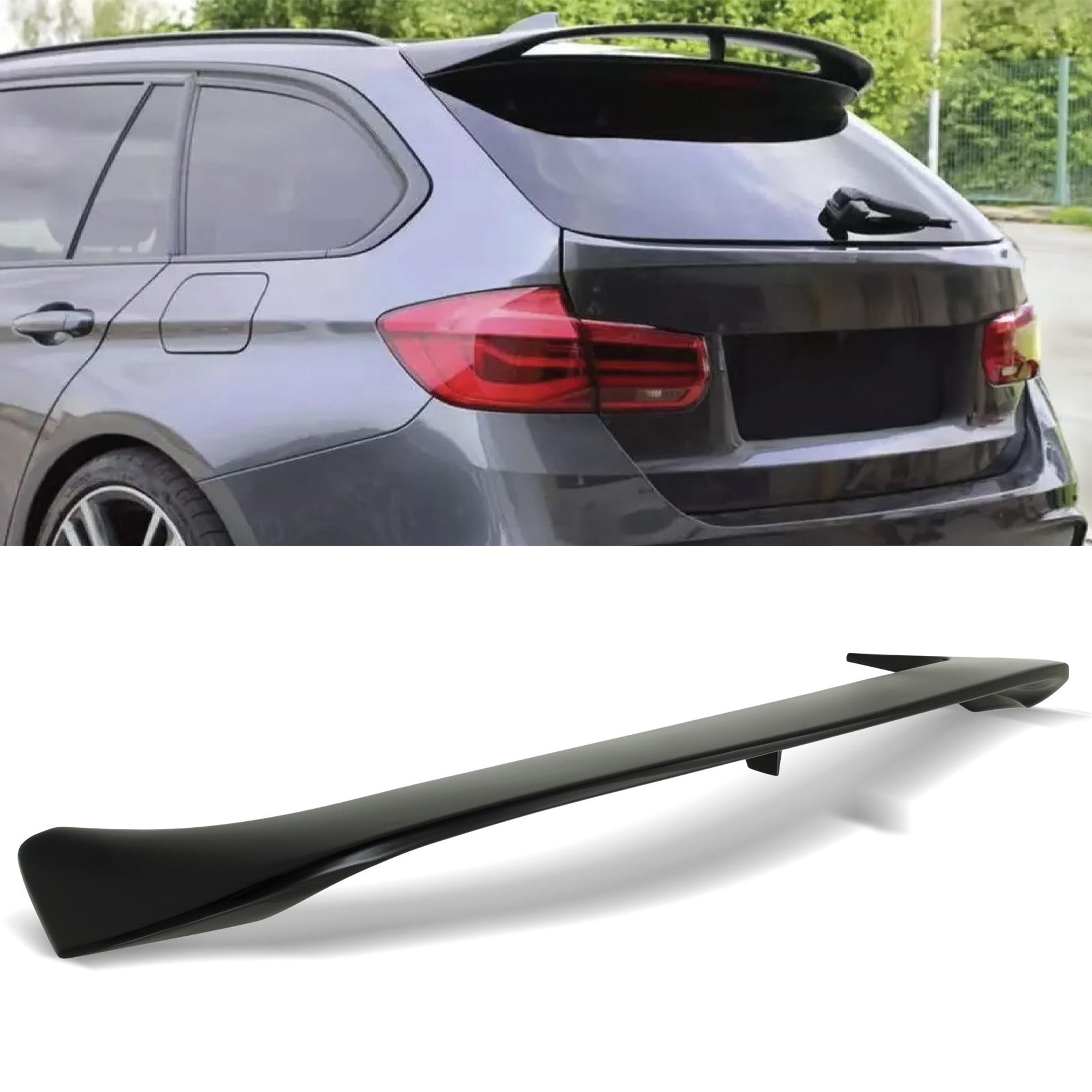Rear Roof Spoiler For BMW 3 Series F31 Touring 2012-2018 Spoiler Piano Black ABS Plastic