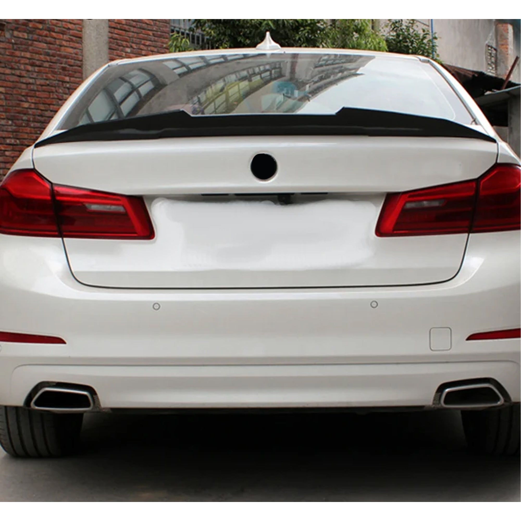 Rear Trunk Spoiler For BMW 5 Series G30 2018-2023 PSM Style Spoiler Piano Black ABS Plastic