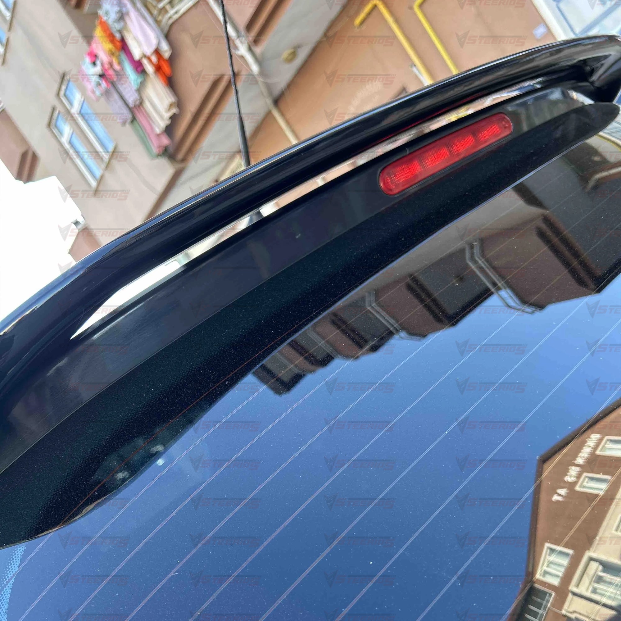 Rear Roof Spoiler For Peugeot 307 2001-2008 Piano Black ABS Plastic