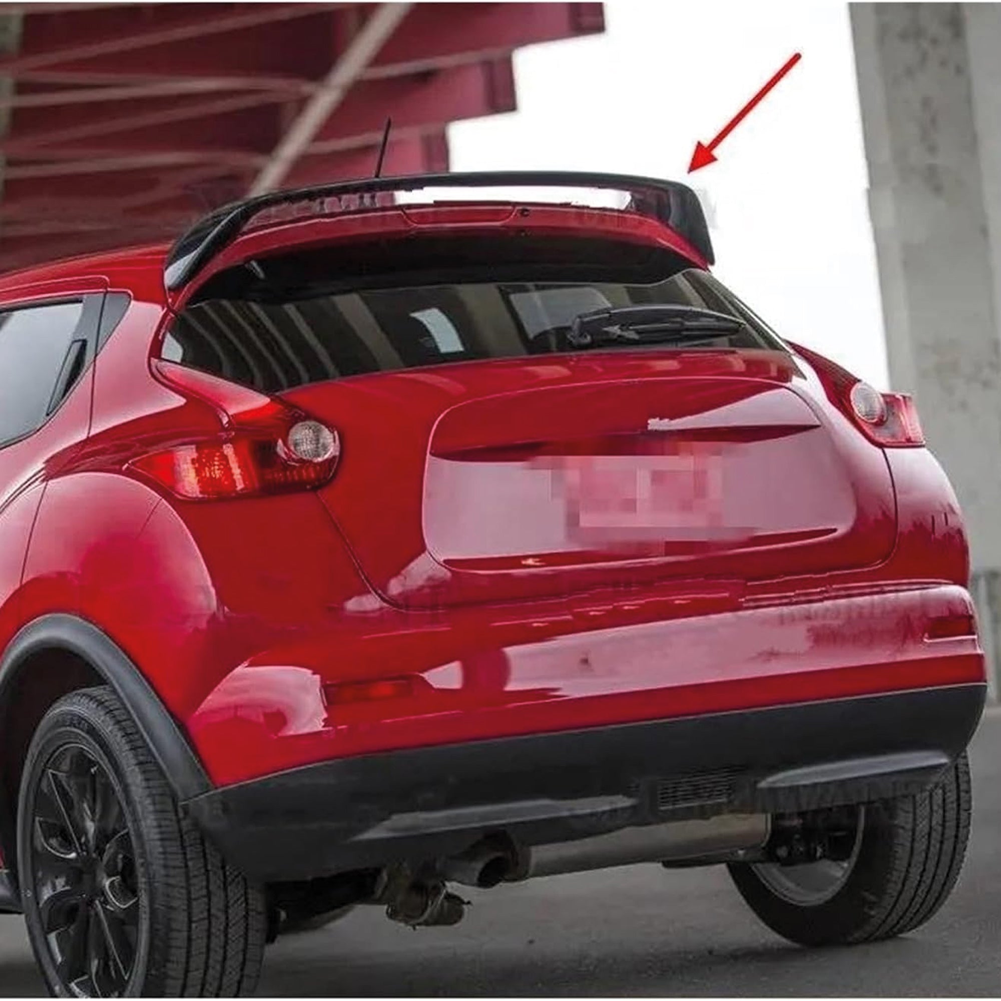 Rear Roof Spoiler For Nissan Juke 10-19 Spoiler Piano Black ABS Plastic