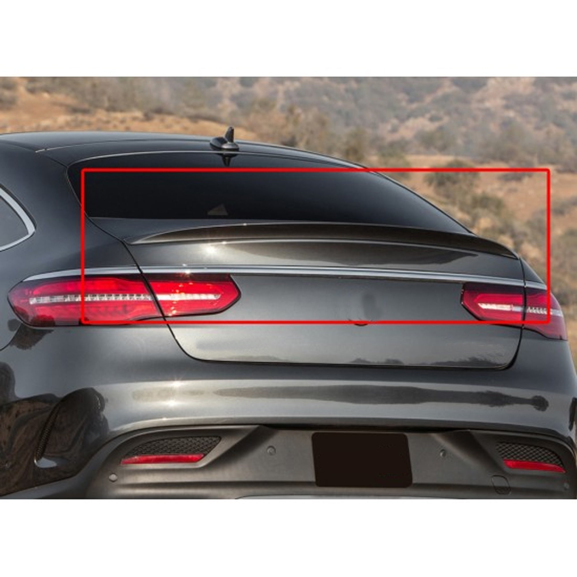 Rear Trunk Spoiler For Mercedes Benz GLE Class GLE Coupe C292 2015-2018 Spoiler Piano Black ABS Plastic