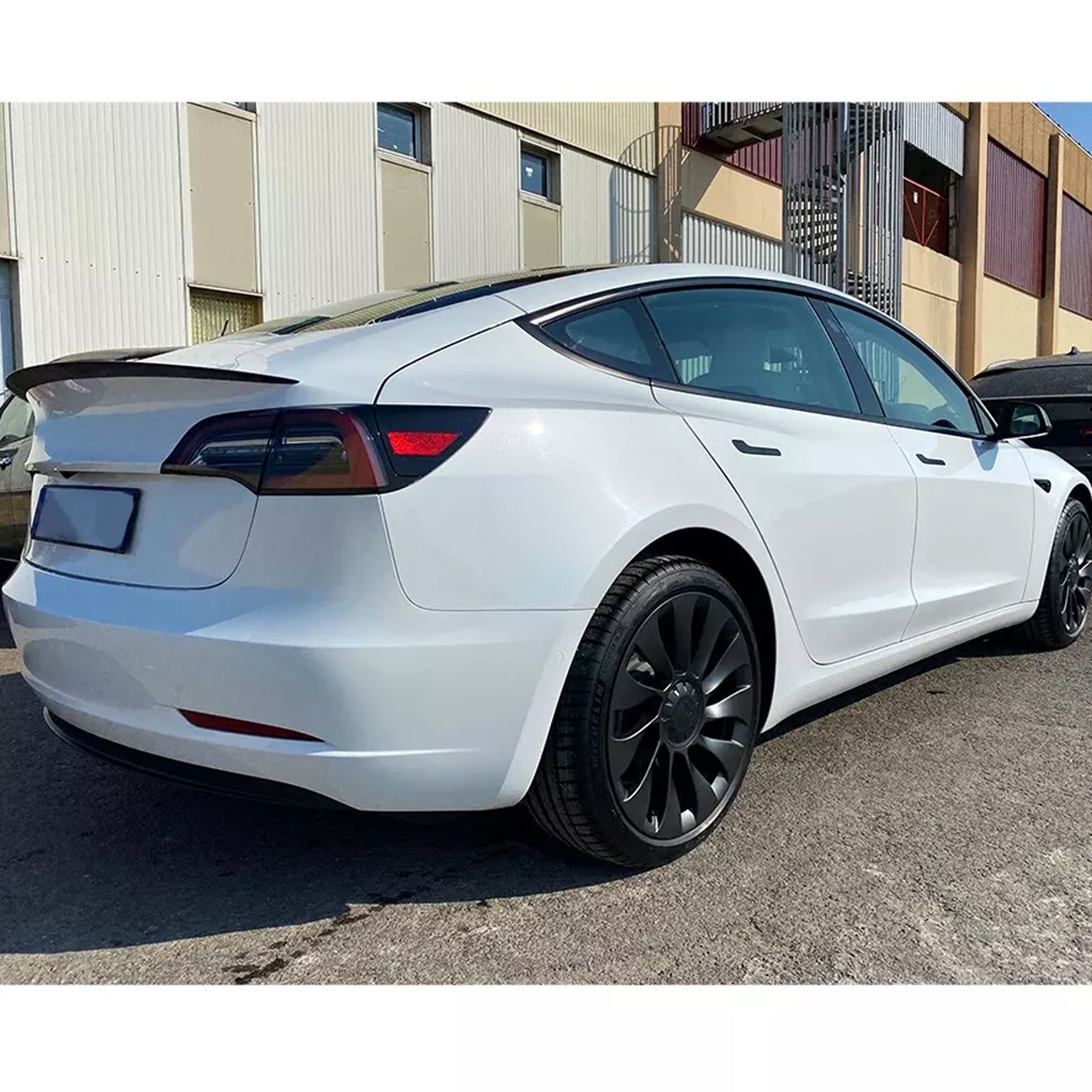 Rear Trunk Spoiler For Tesla Model 3 2016+ Spoiler Piano Black ABS Plastic