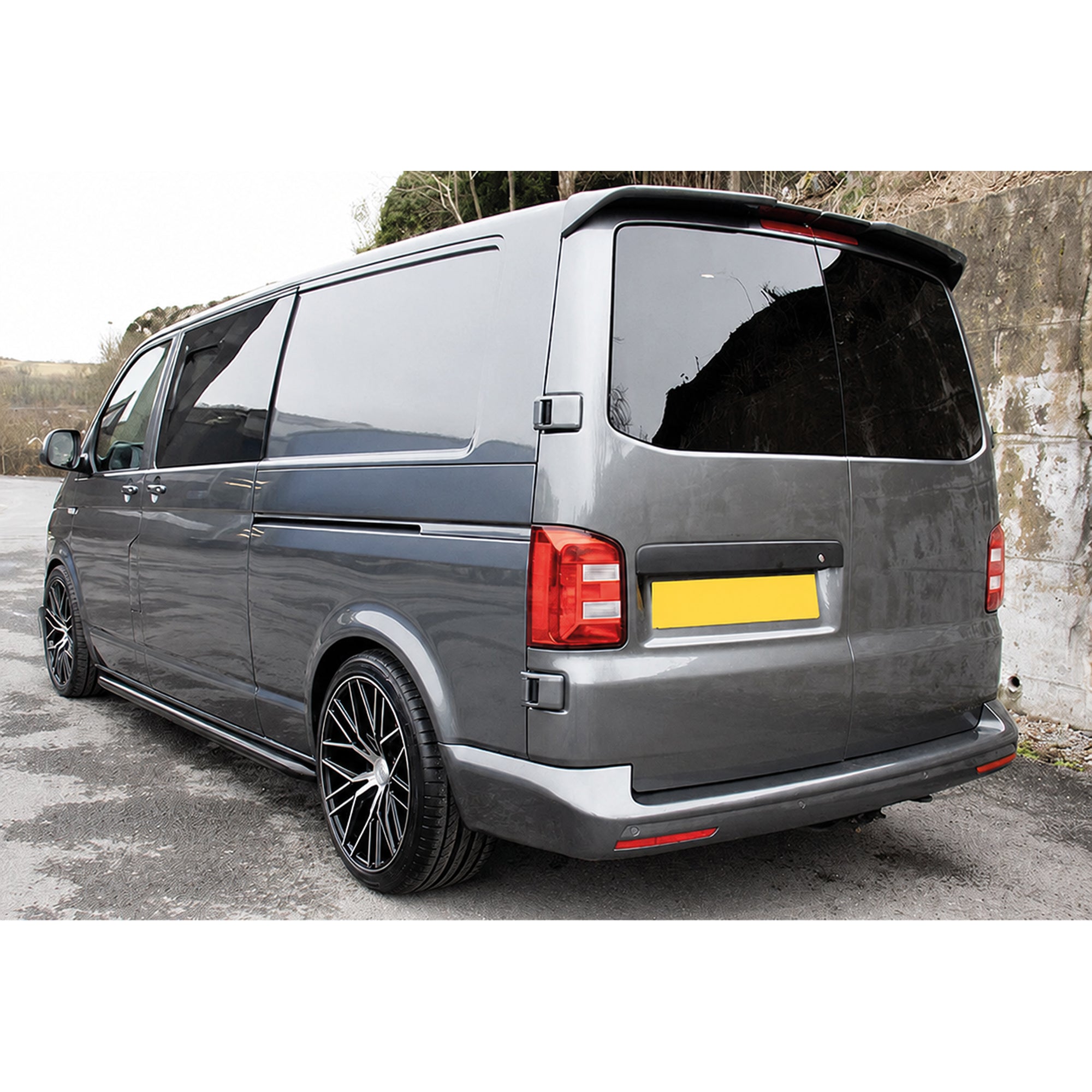 Rear Roof Spoiler For VW Transporter 2003-2019 T5 - T5.1 - T6 - T6.1  2 DOOR Spoiler Piano Black ABS Plastic