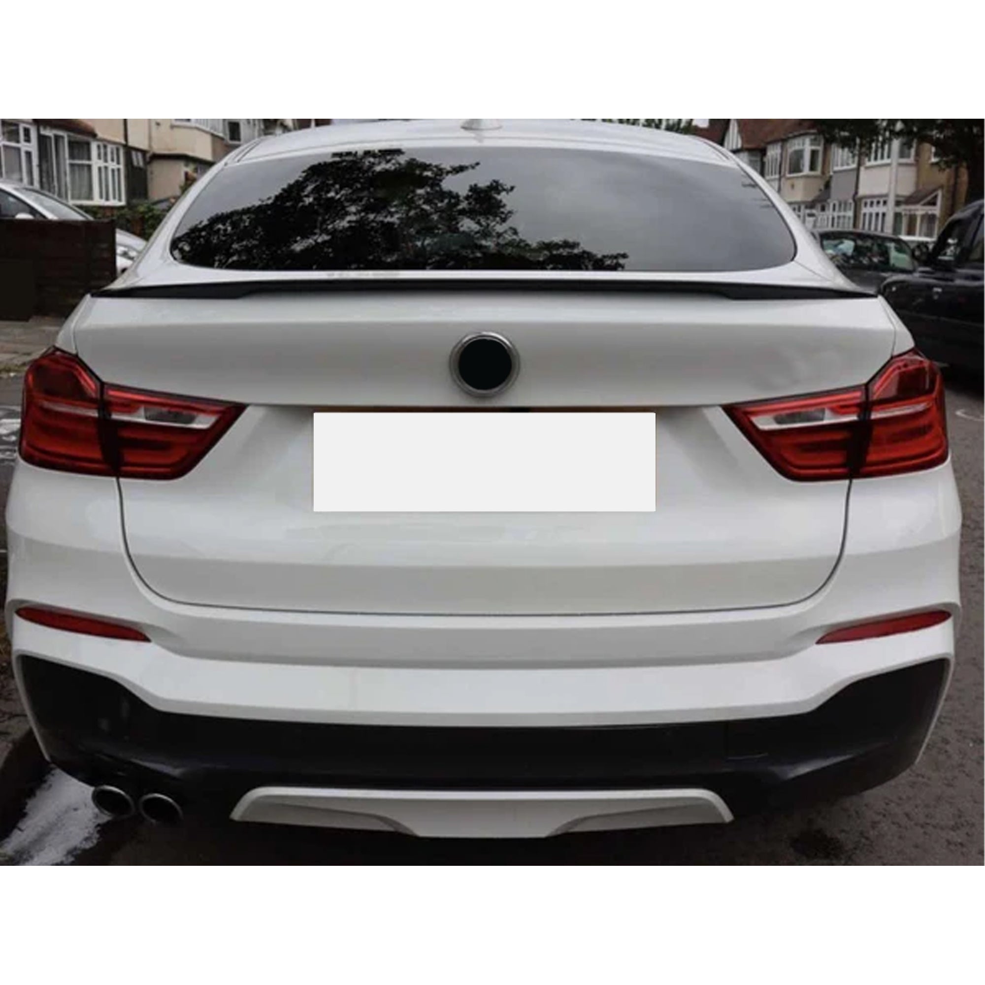 Rear Trunk Spoiler For BMW X4 F26 2014-2018 M Performance Spoiler Piano Black ABS Plastic