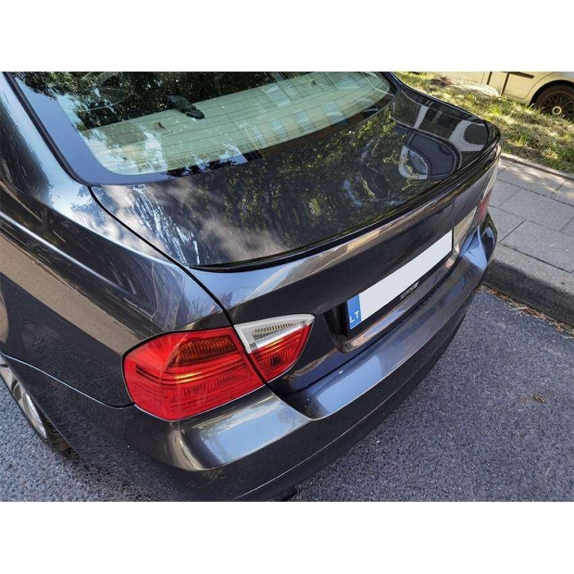 Rear Spoiler For BMW E90 3 Series M3 Style 2005-2012 Piano Black ABS Plastic