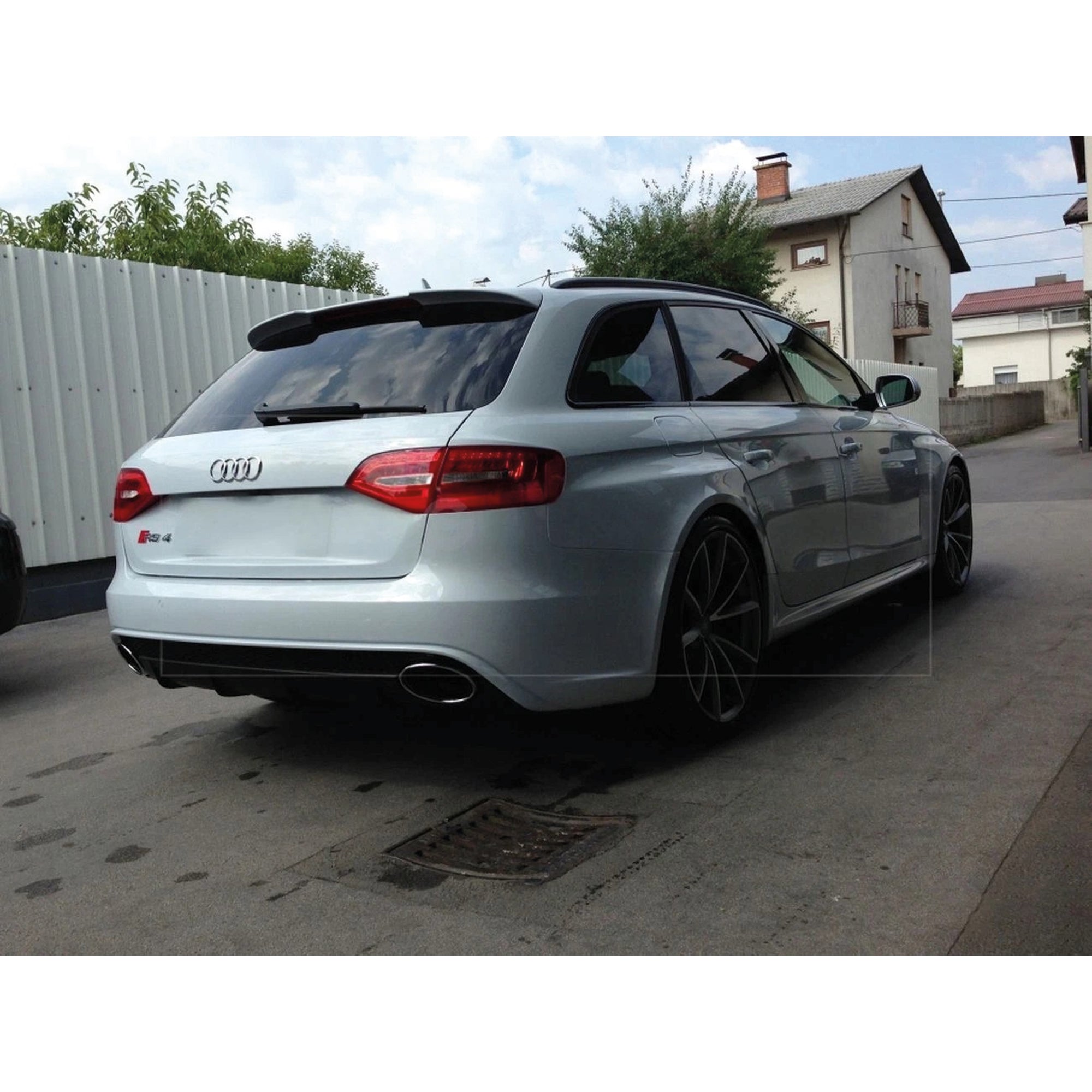 Rear Spoiler For Audi A4 RS4 Style 2012-2016 Primer Painted Fiberglass