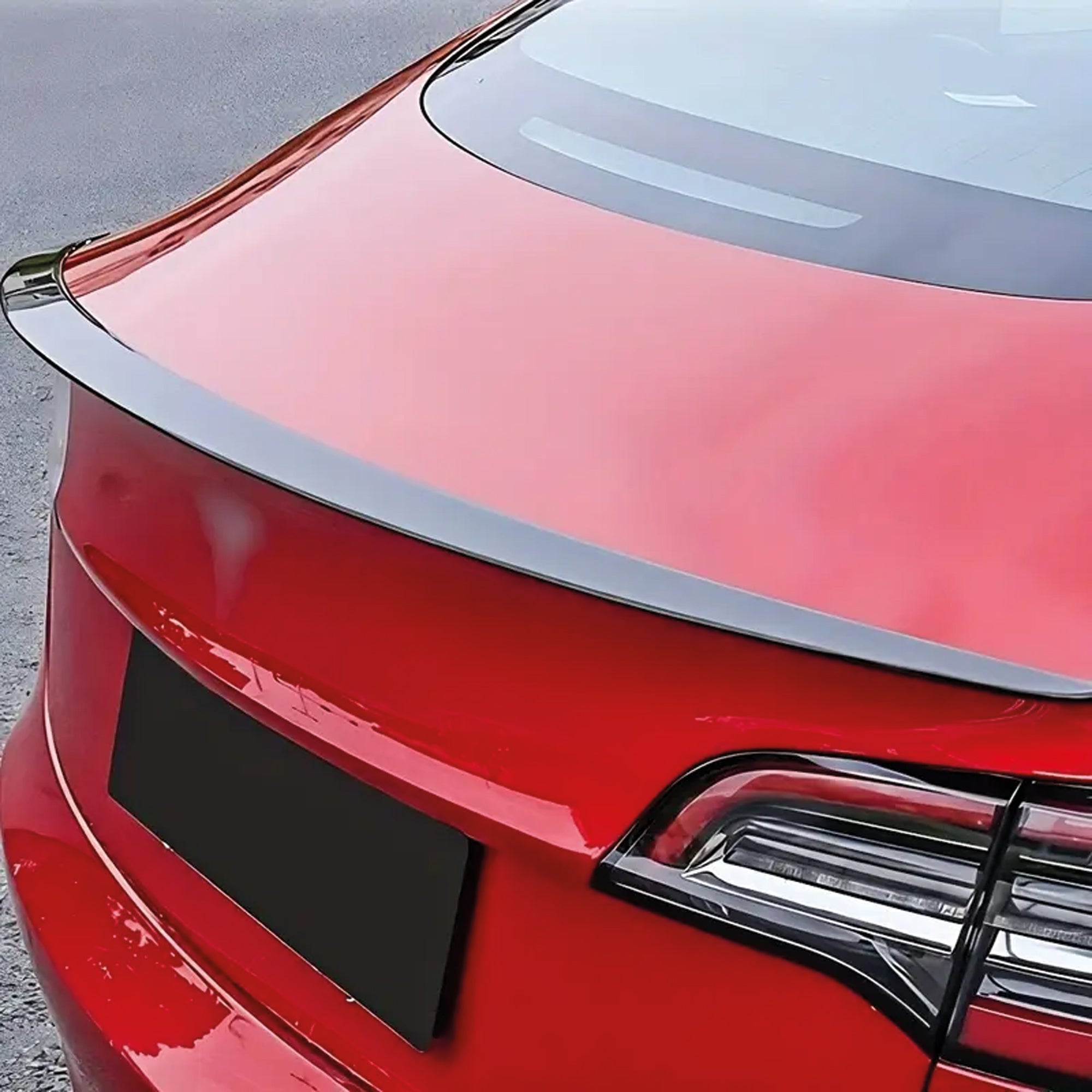 Rear Spoiler For Tesla Model Y 2019-2024 Piano Black ABS Plastic
