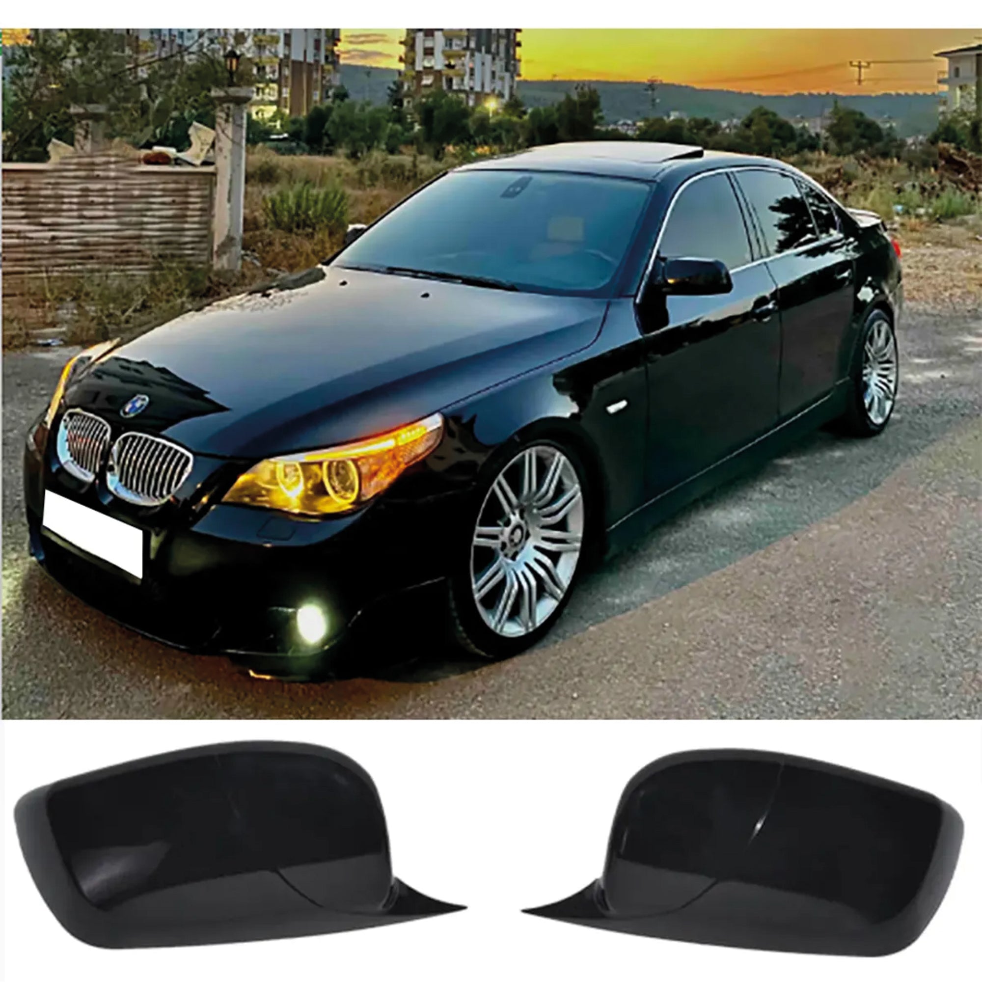 Mirror Cover for BMW E60 2003-2010 E60-E60 LCI Batman Model