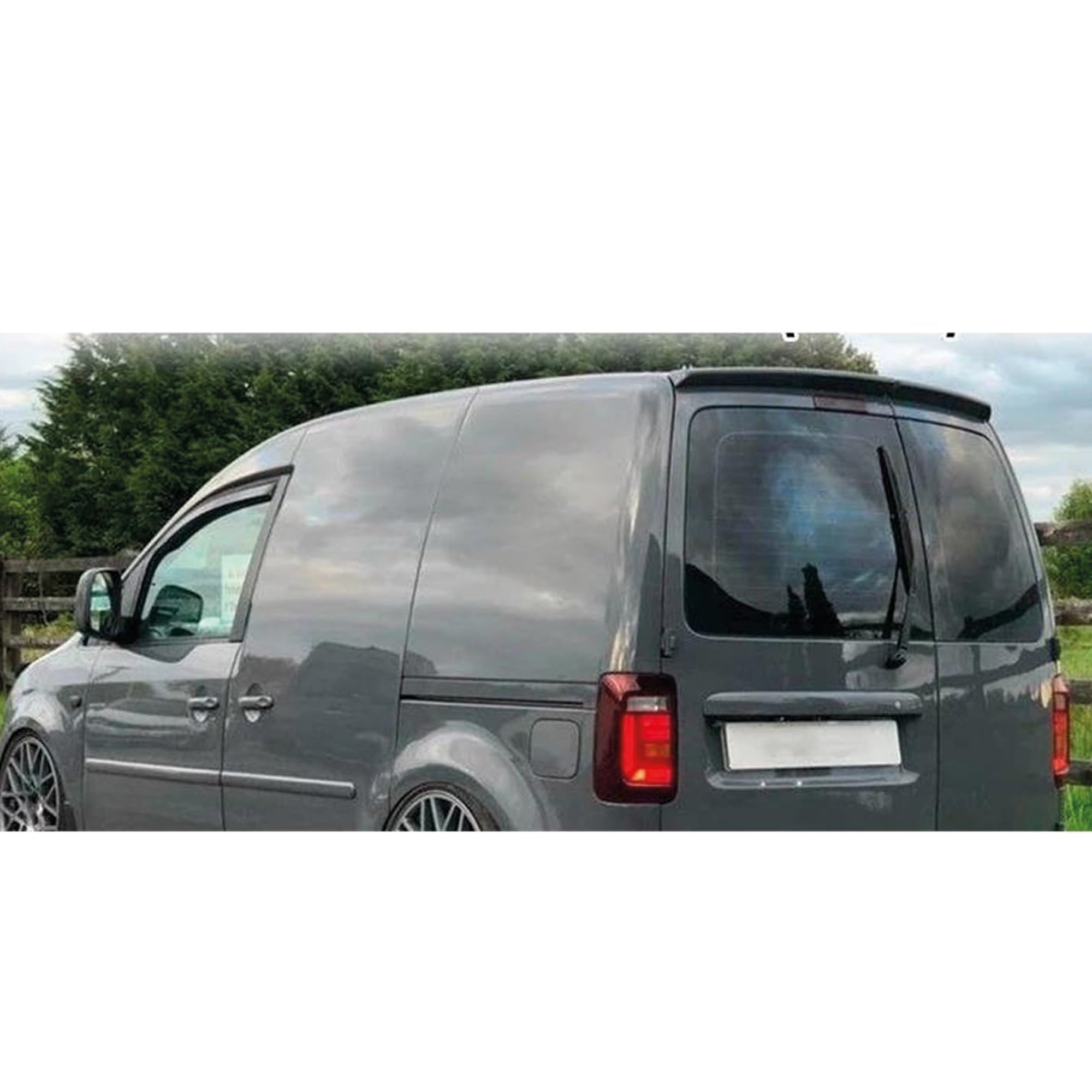 Rear Roof Spoiler For VW Caddy MK3 03-15 2 DOOR Spoiler Piano Black ABS Plastic