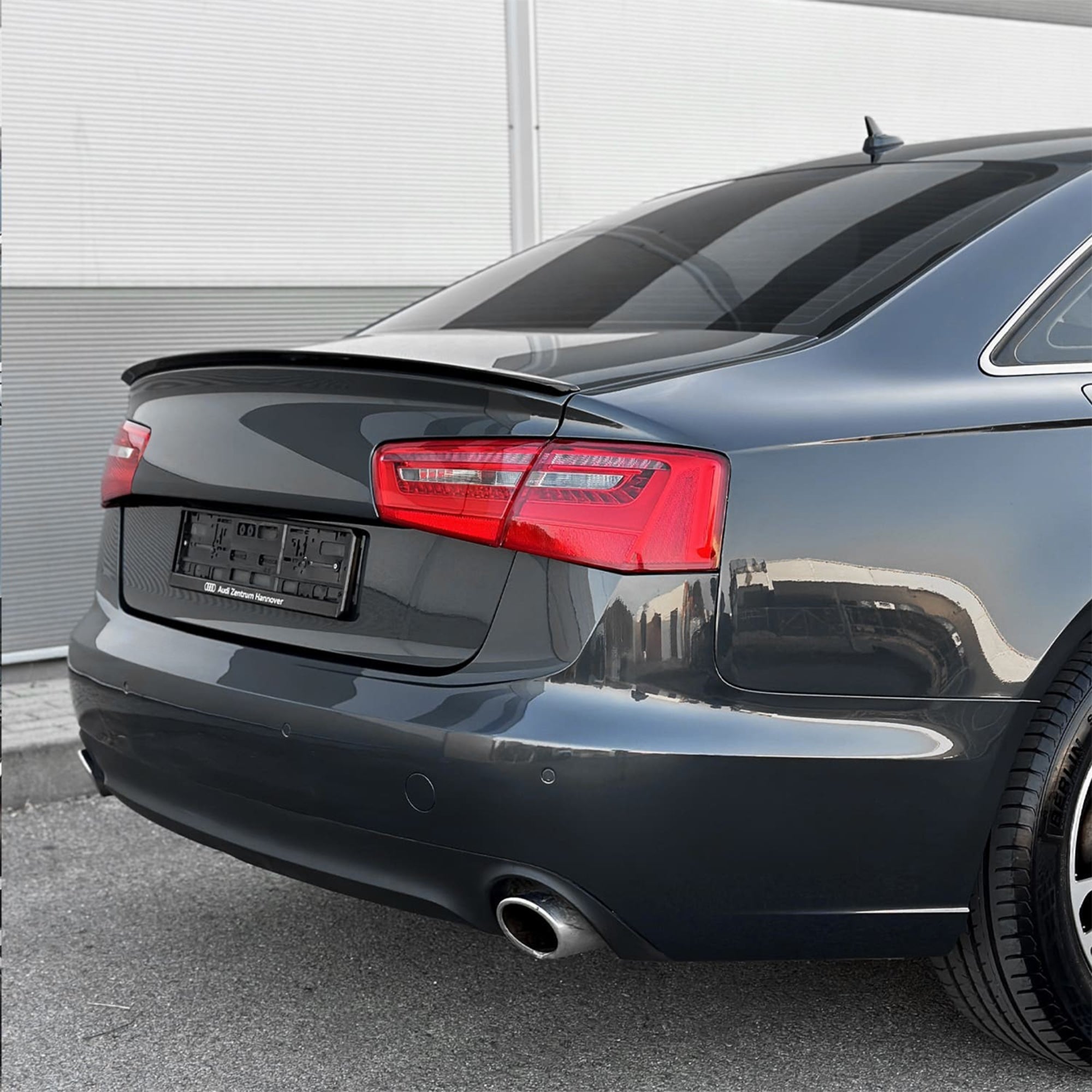 Rear Spoiler For Audi A6 C7 2012-2017 S3 Style Piano Black ABS Plastic