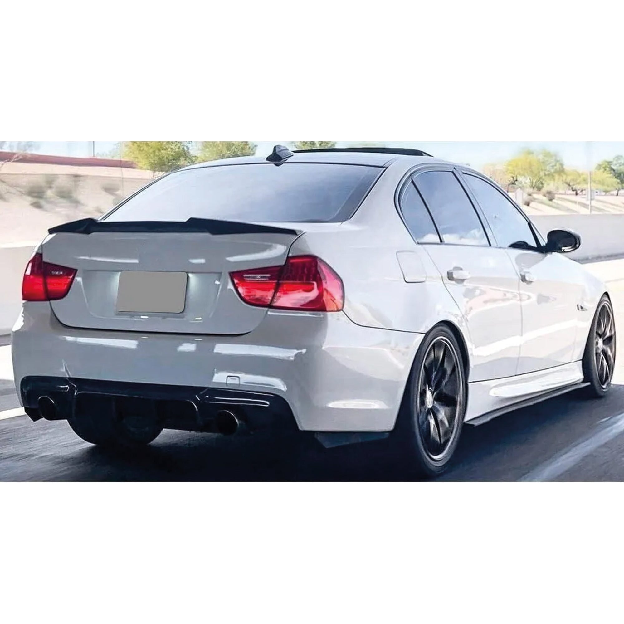 Rear Spoiler For BMW 3 Series E90 M4 Type 2005-2012 318i 320i 320d 330i 335i 335d Piano Black ABS Plastic