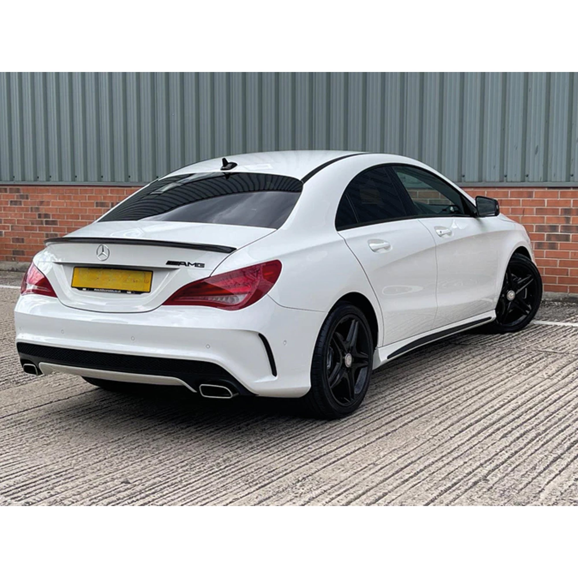 Rear Spoiler For Mercedes W117 CLA 180 200 250 45 Amg 2013-2019 Piano Black ABS Plastic