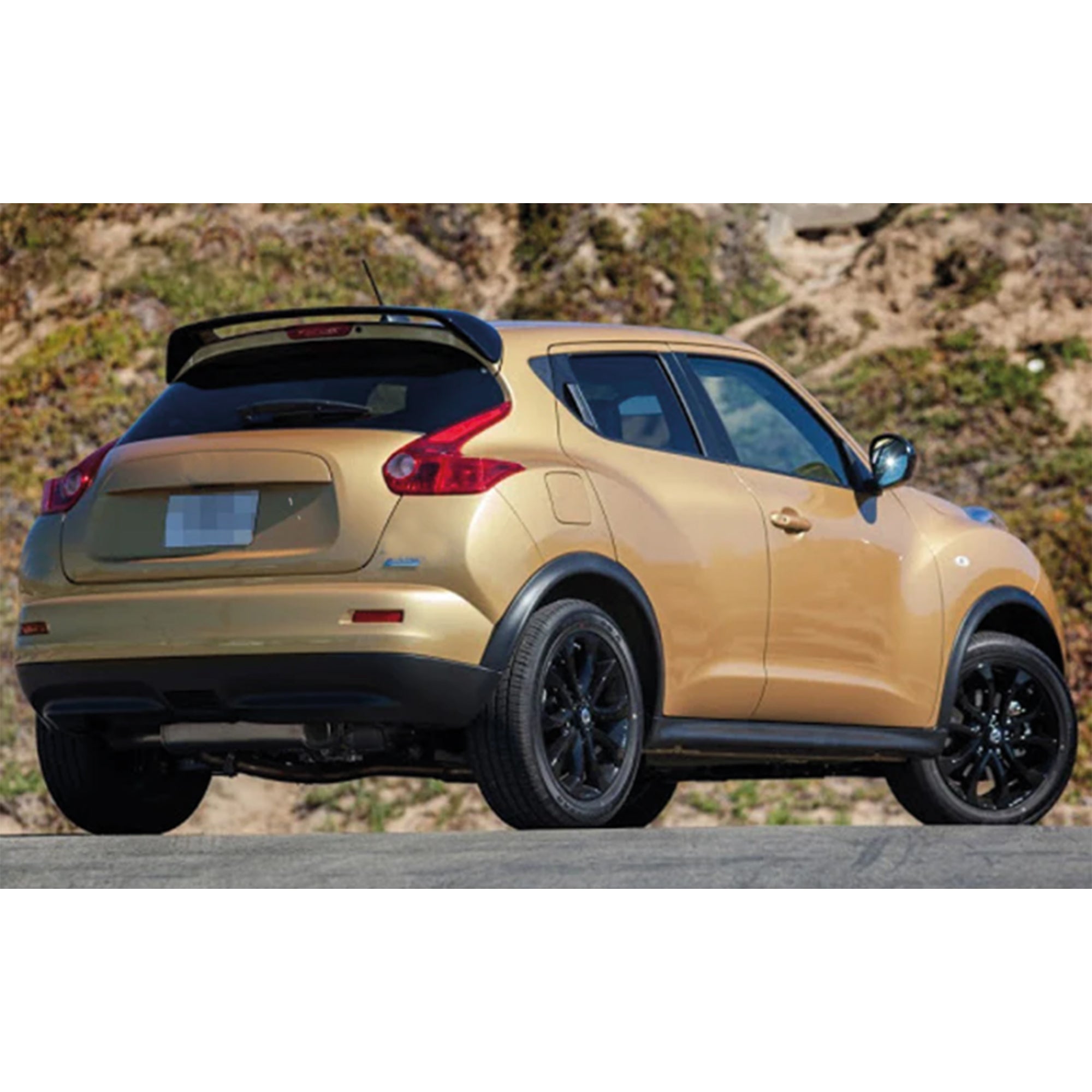 Rear Roof Spoiler For Nissan Juke 10-19 Spoiler Piano Black ABS Plastic