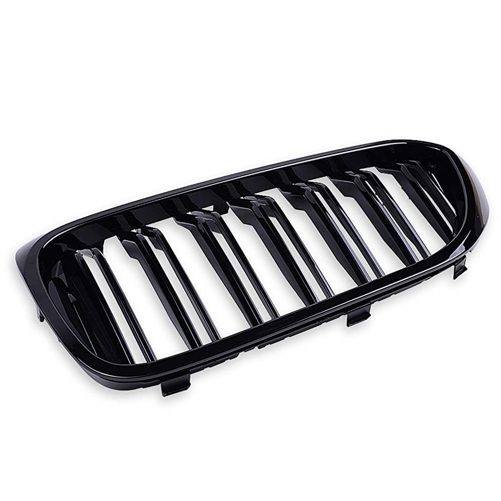 Front Bumper Kidney Racing Grille for BMW 5 Series G30 G31 G38 F90 M5 17-19 Car Double Line Sport Grill Glossy Black Cover