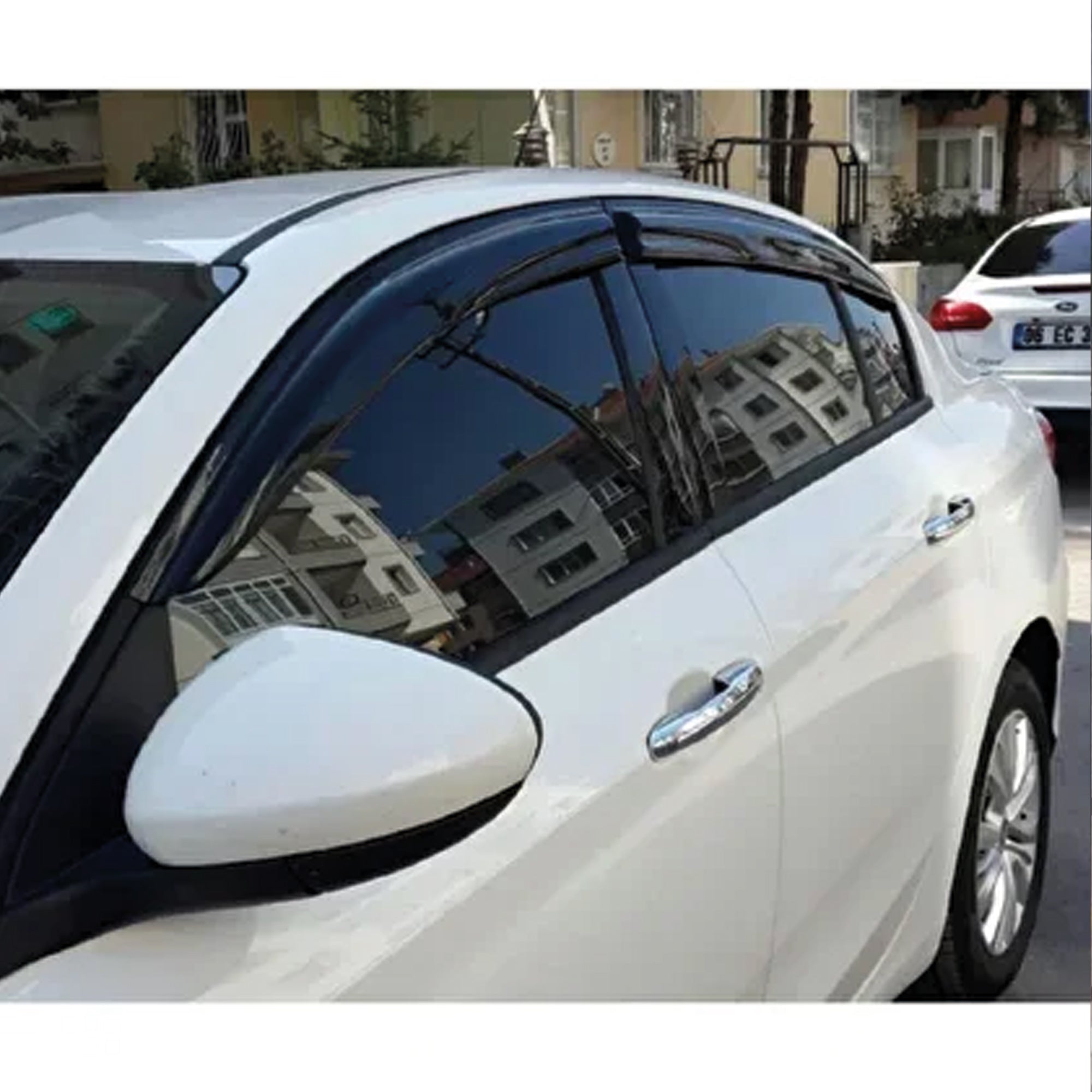 Window Visor for Fiat Egea Dodge Neon 4pcs Rain Guard Wind Deflector