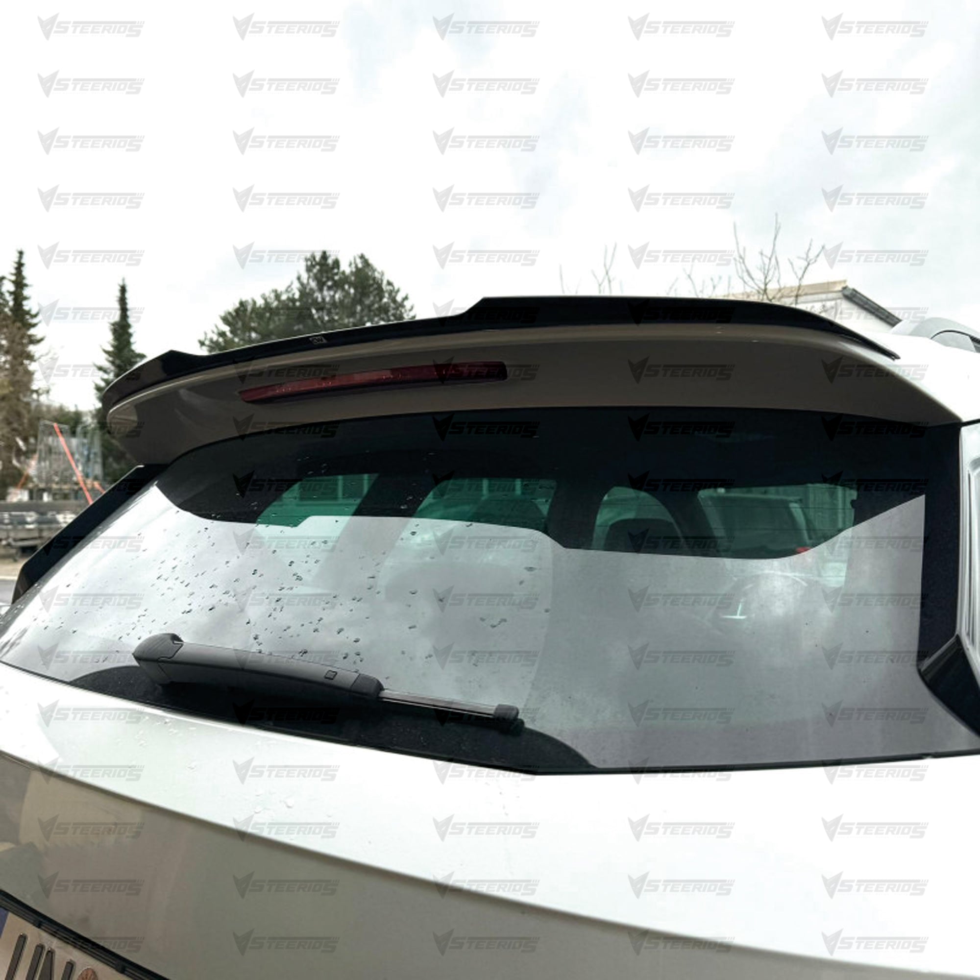 Roof Top Spoiler For Cupra Ateca Mx Cap Spoiler 2021+ Piano Black ABS Plastic