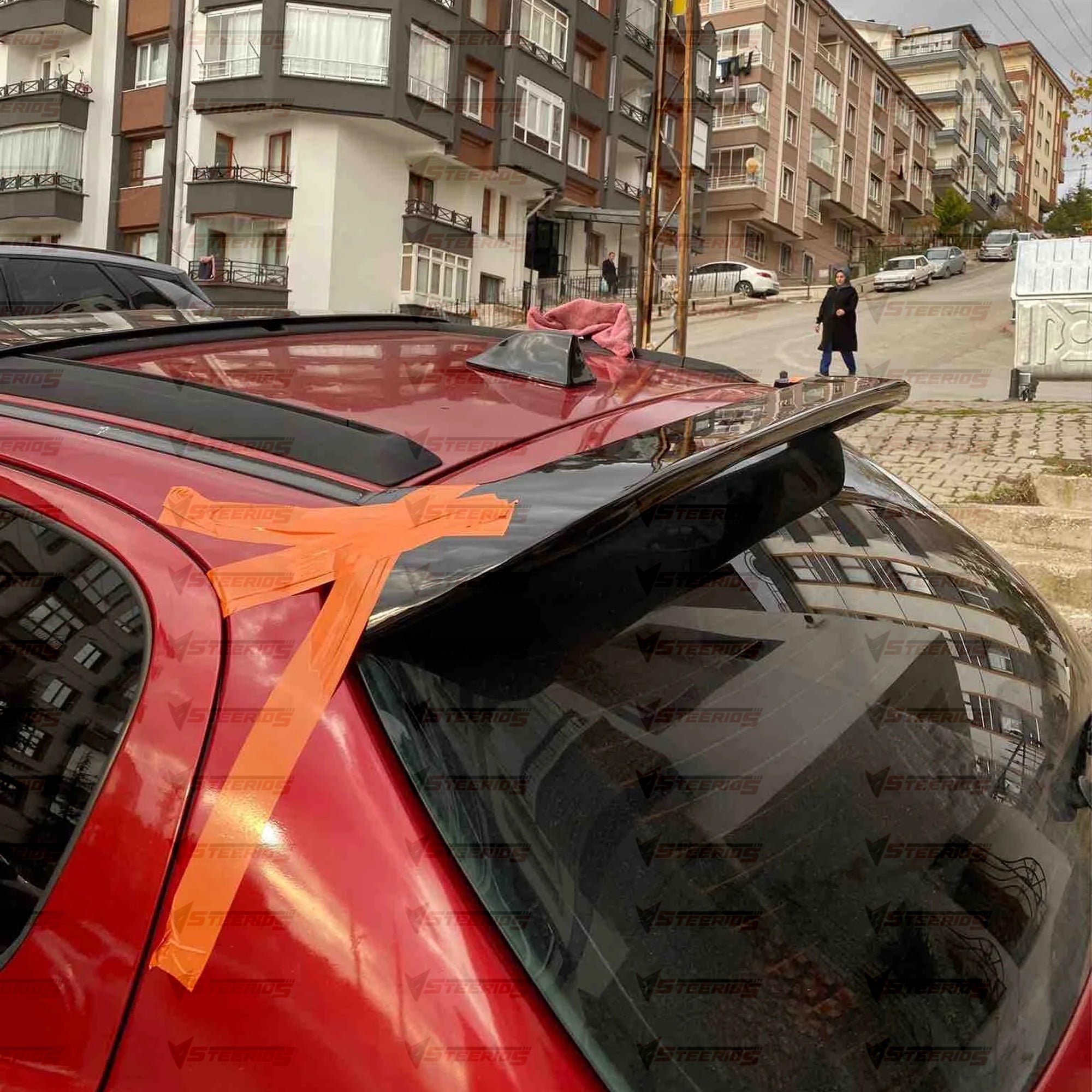 Rear Spoiler For Peugeot 206 1998-2012 Rear Spoiler Piano Black ABS Plastic