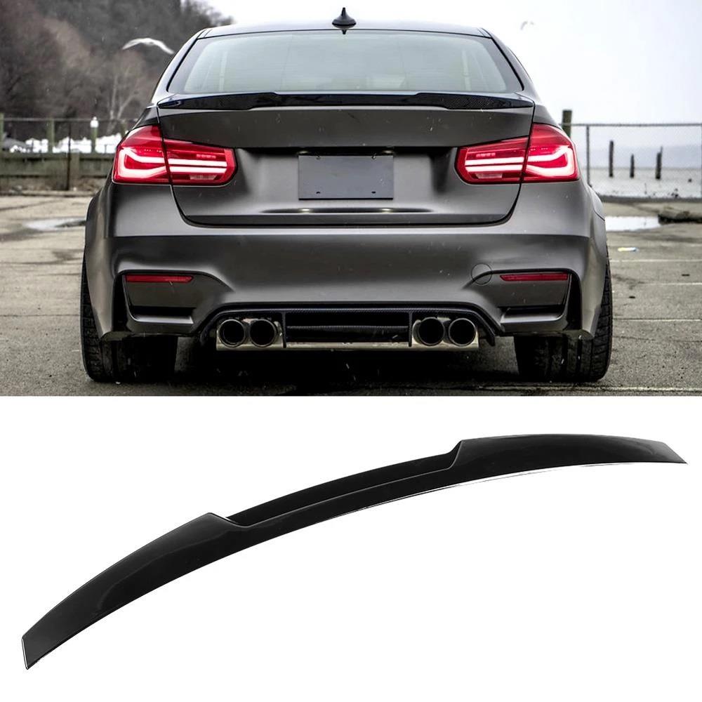 Rear Spoiler For BMW 3 Series F30 F30 Lci M4 Type 2012 2018 Piano Black ABS Plastic