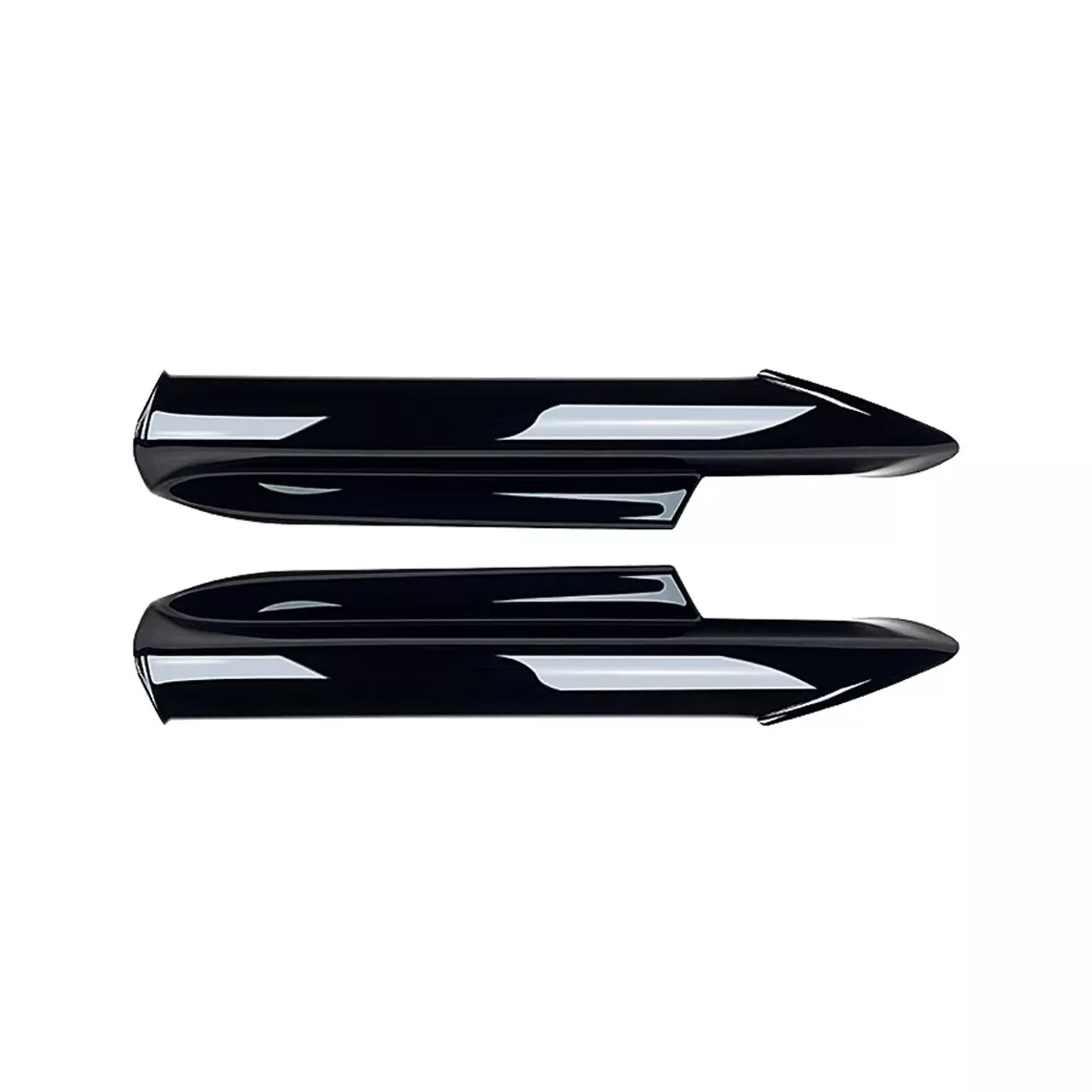 Front Bumper FLAP Wrap for BMW 3 Series E90 M-Tech 2005-2008, 2pcs FLAP Canards Lip Splitter Corner Trim Cover Adjustable Tuning Body Part Body Kit