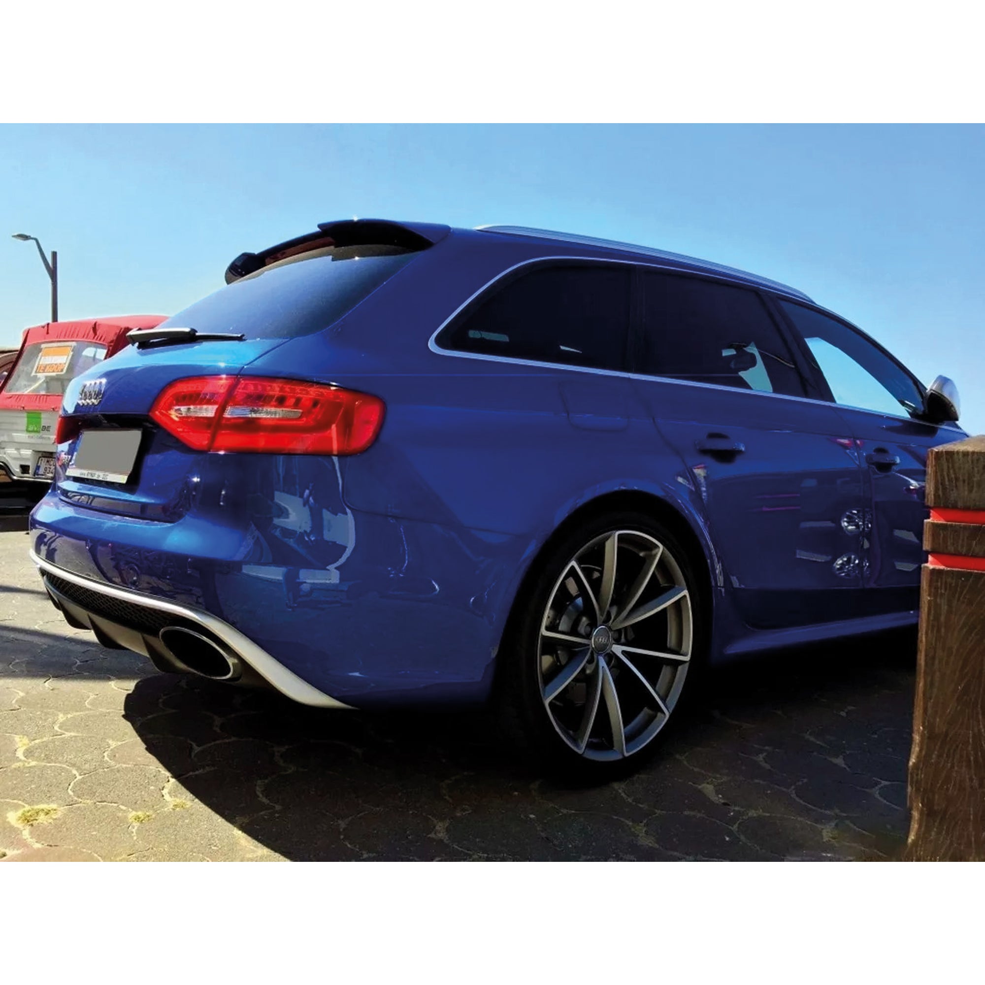 Rear Spoiler For Audi A4 RS4 Style 2012-2016 Primer Painted Fiberglass