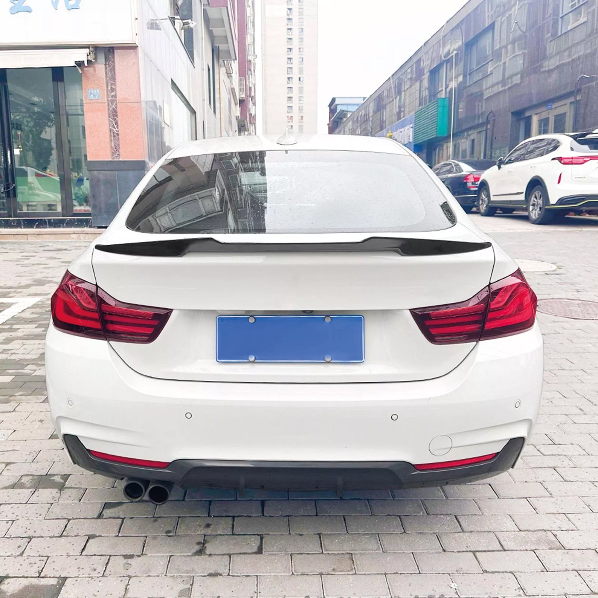 Rear Spoiler For BMW 4 Series F36 M4 Type 2014 2020 Piano Black ABS Plastic