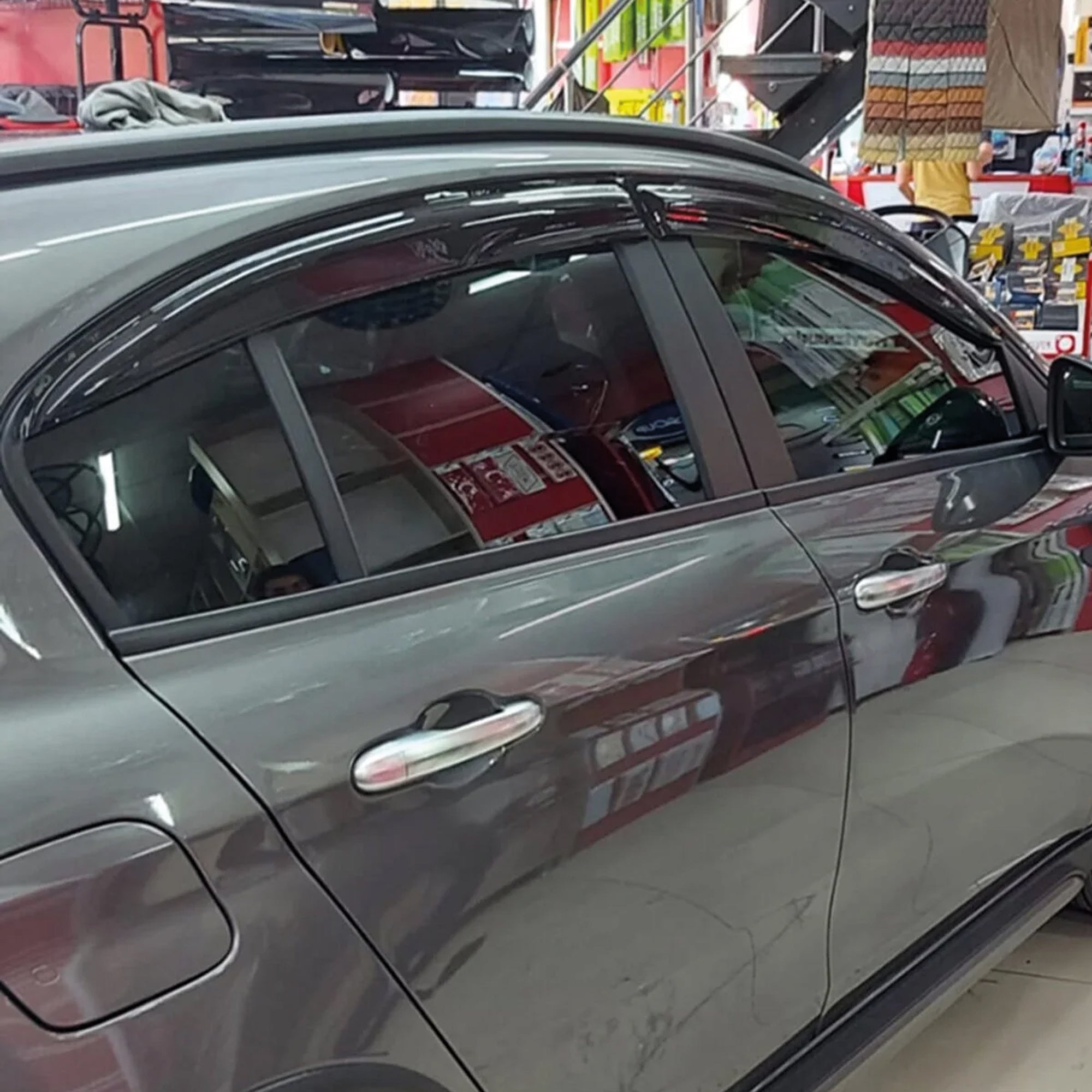 Window Visor for Fiat Egea Dodge Neon 4pcs Rain Guard Wind Deflector