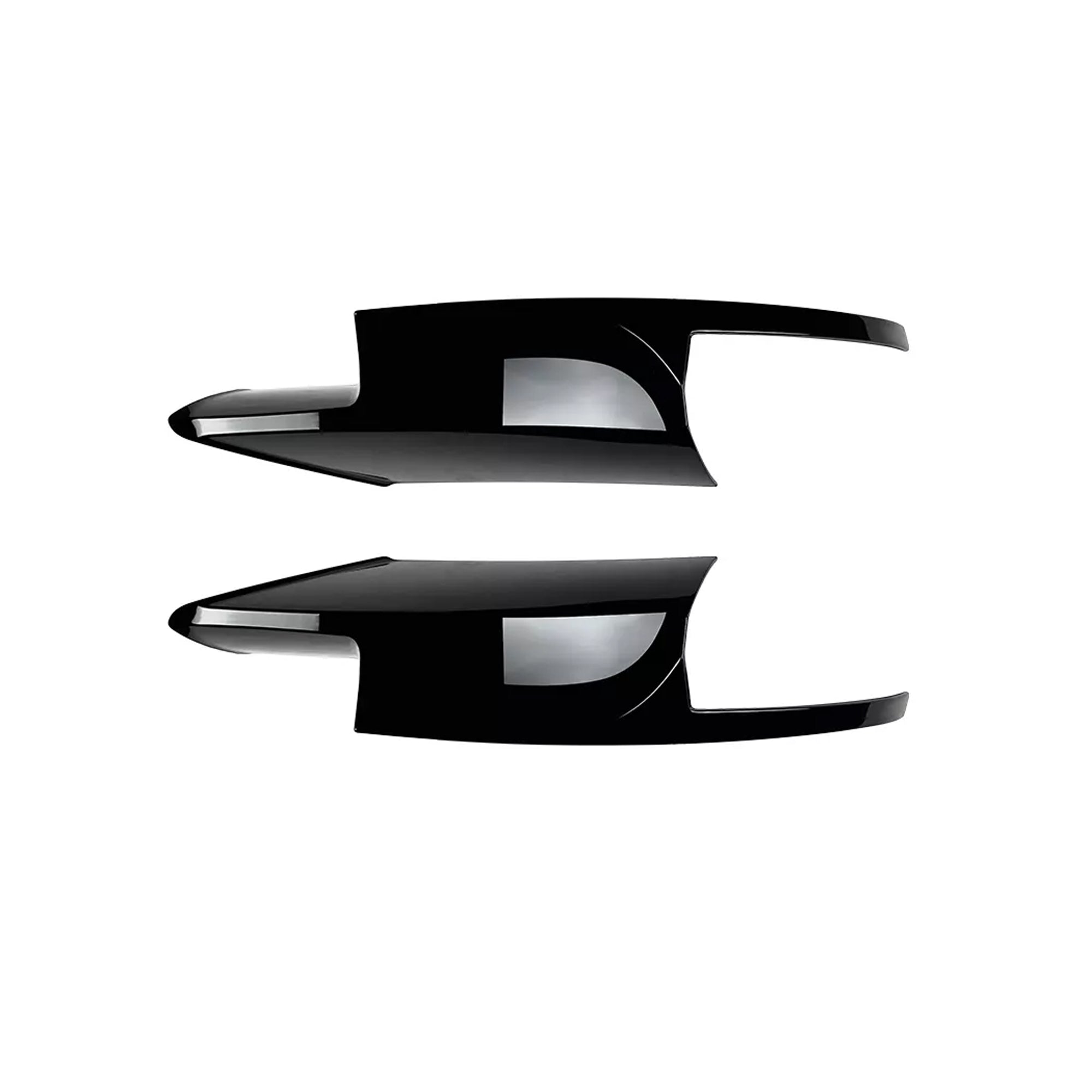 Front Bumper FLAP Wrap for BMW 5 Series F10 F11 M5 2011-2017, 2pcs FLAP Canards Lip Splitter Corner Trim Cover Adjustable Tuning Body Part Body Kit