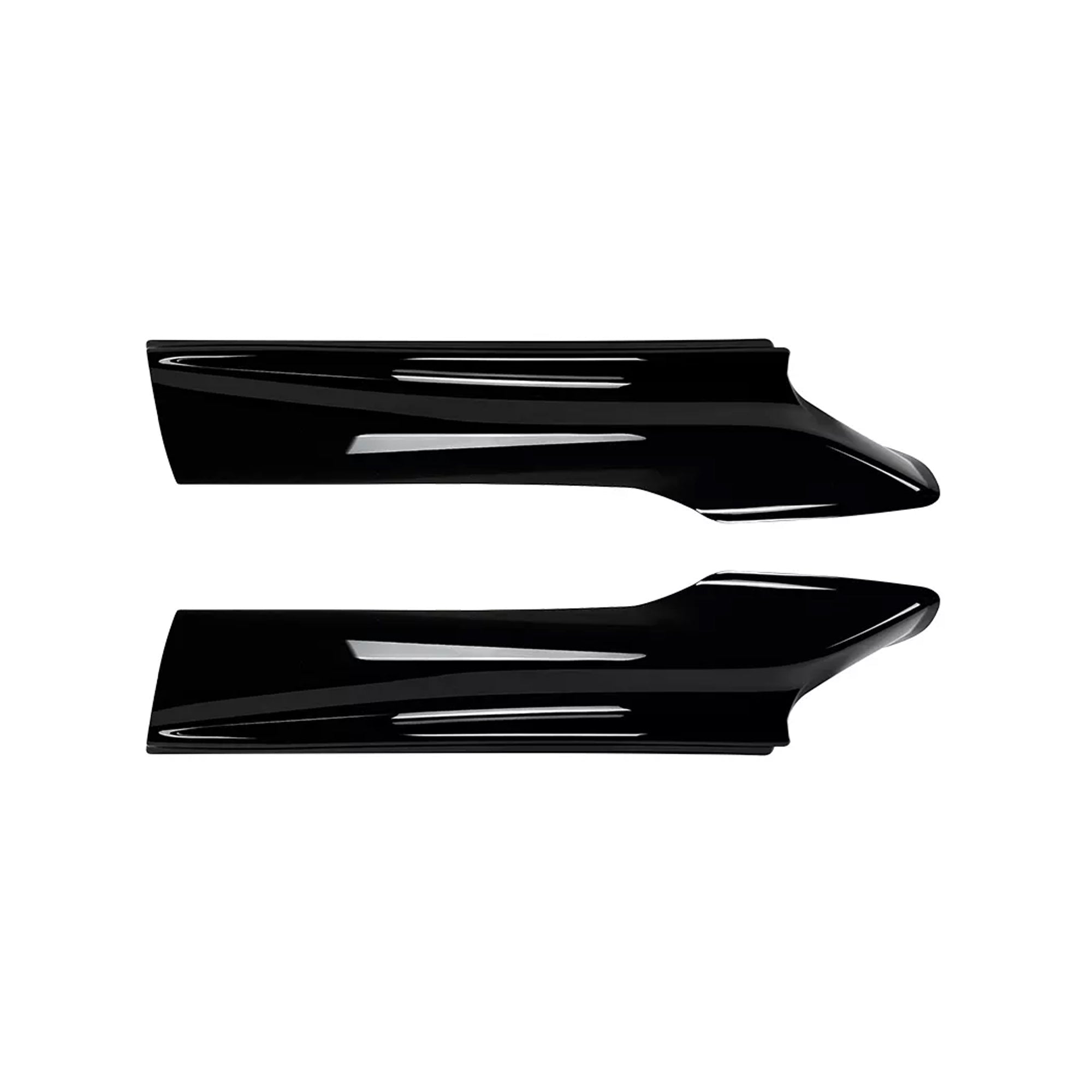 Front Bumper FLAP Wrap for BMW 5 Series F10 F11 2011-2017 M Sport, 2pcs FLAP Canards Lip Splitter Corner Trim Cover Adjustable Tuning Body Part Body Kit