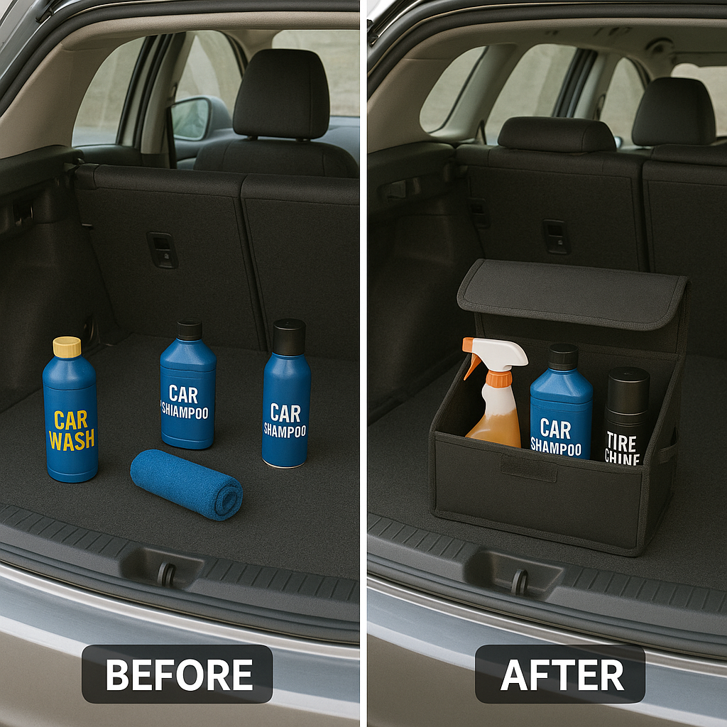 Leather Car Luggage Bag Organizer All Cars Universal Model